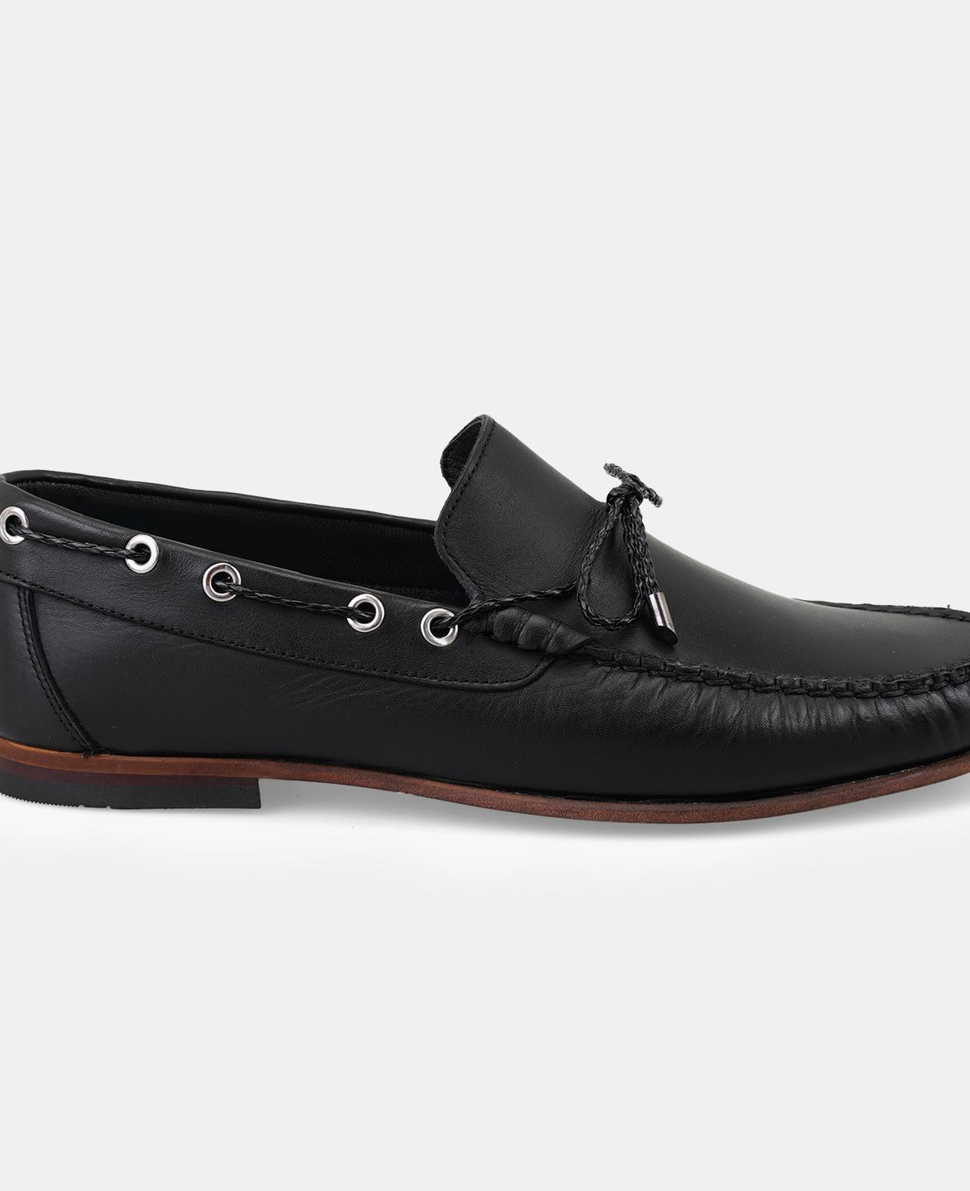 Erkek Siyah Deri Loafer