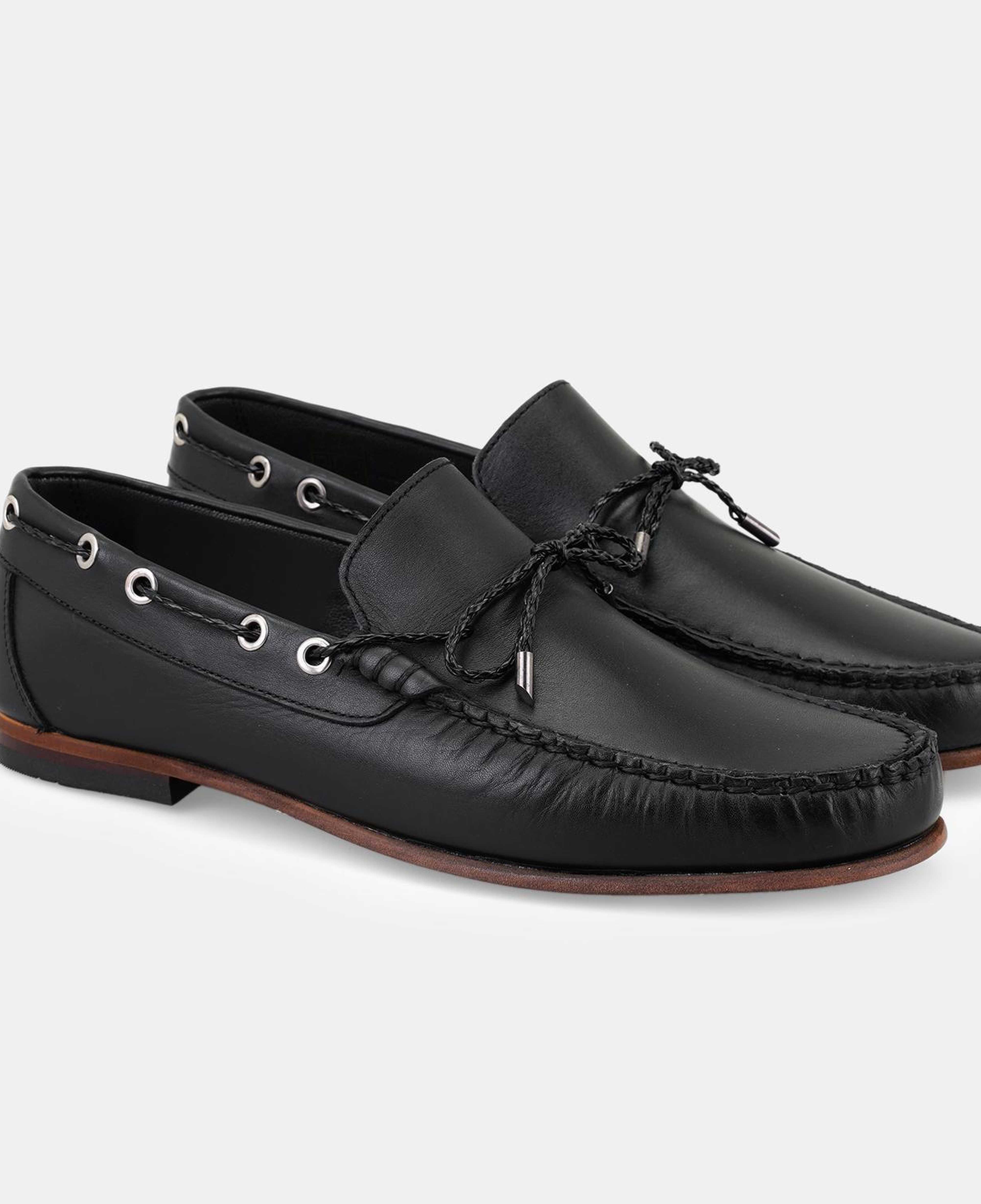 Erkek Siyah Deri Loafer