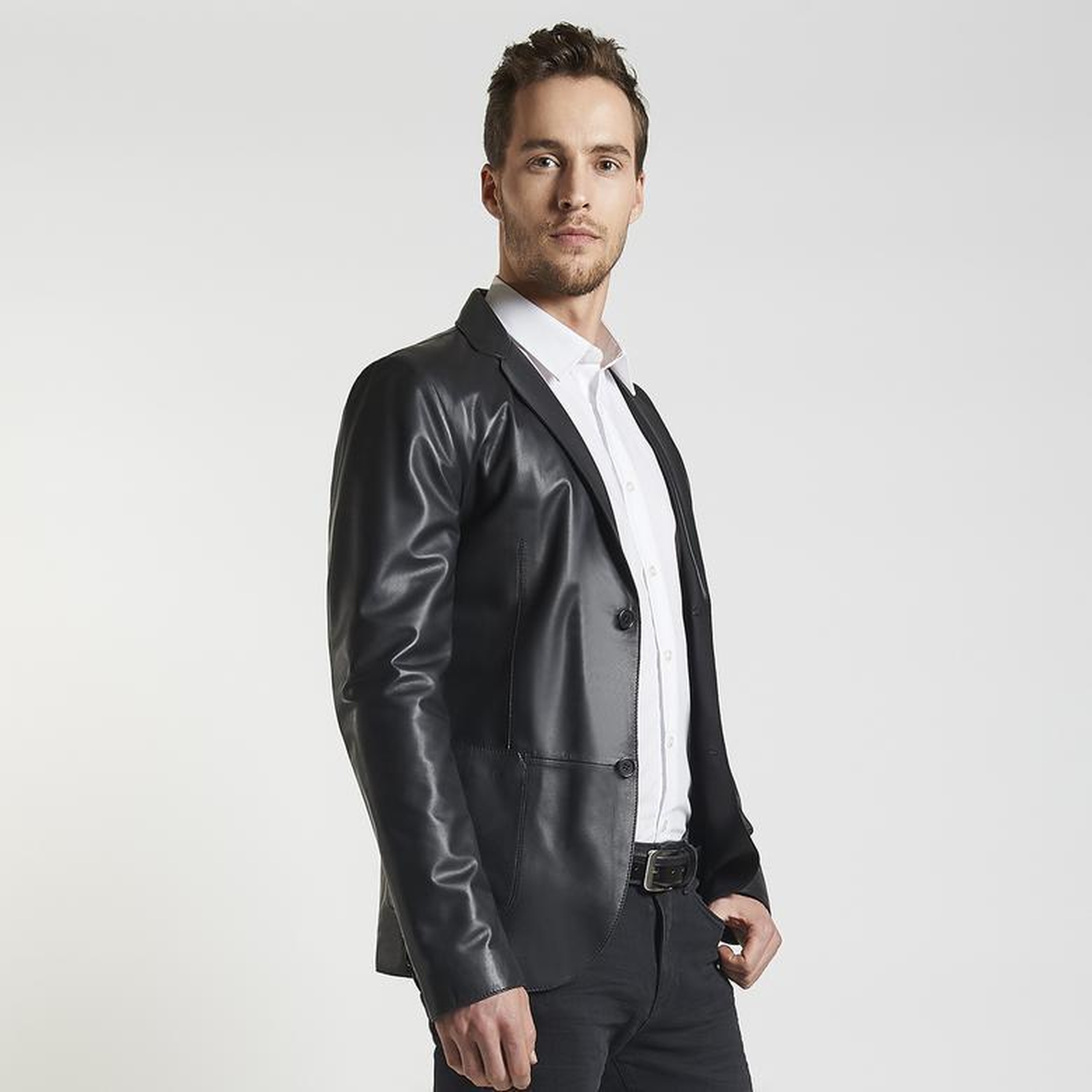 Nestor Erkek Deri Blazer Ceket