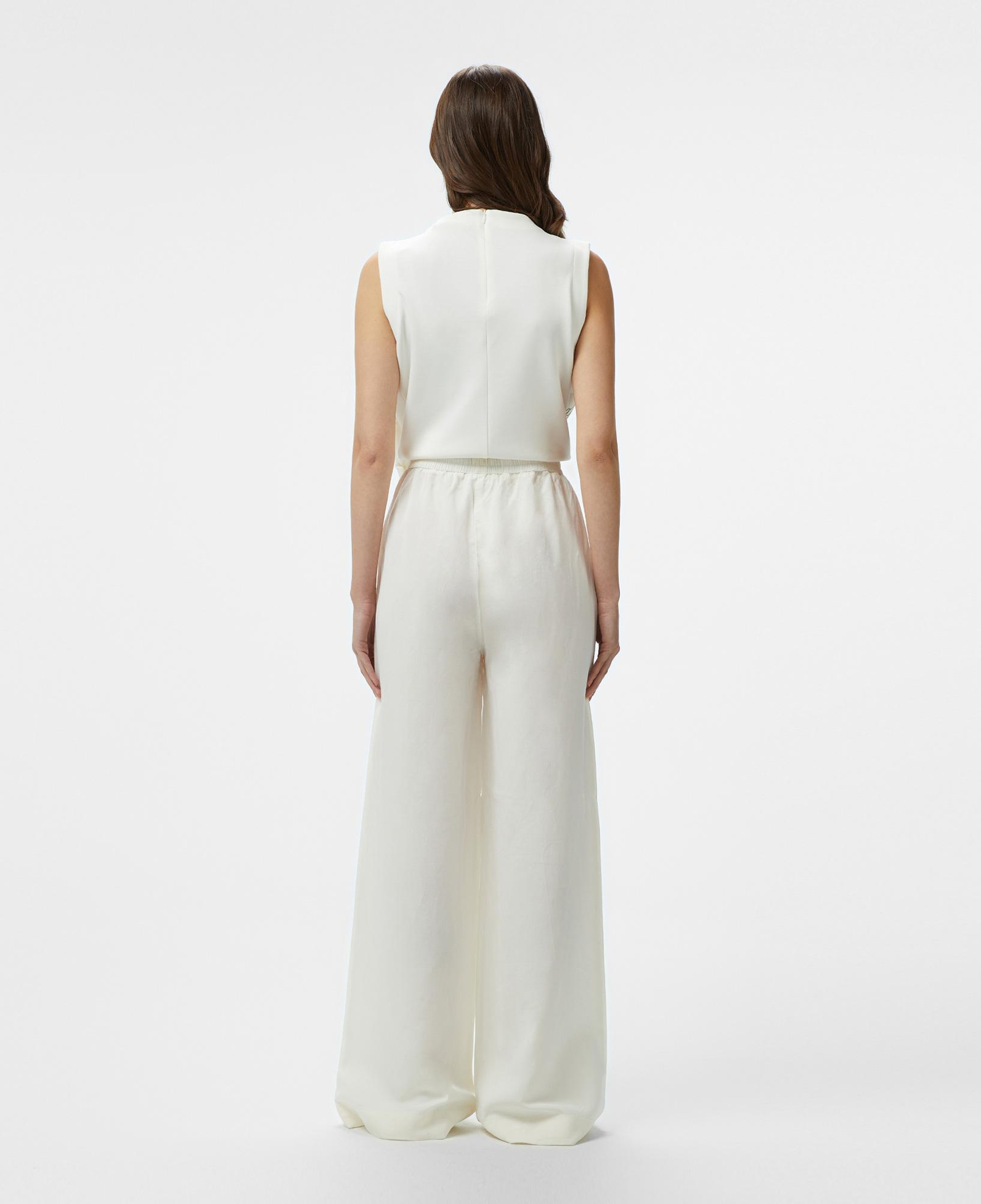 Lacoste Kadın Relaxed Fit Beyaz Pantolon