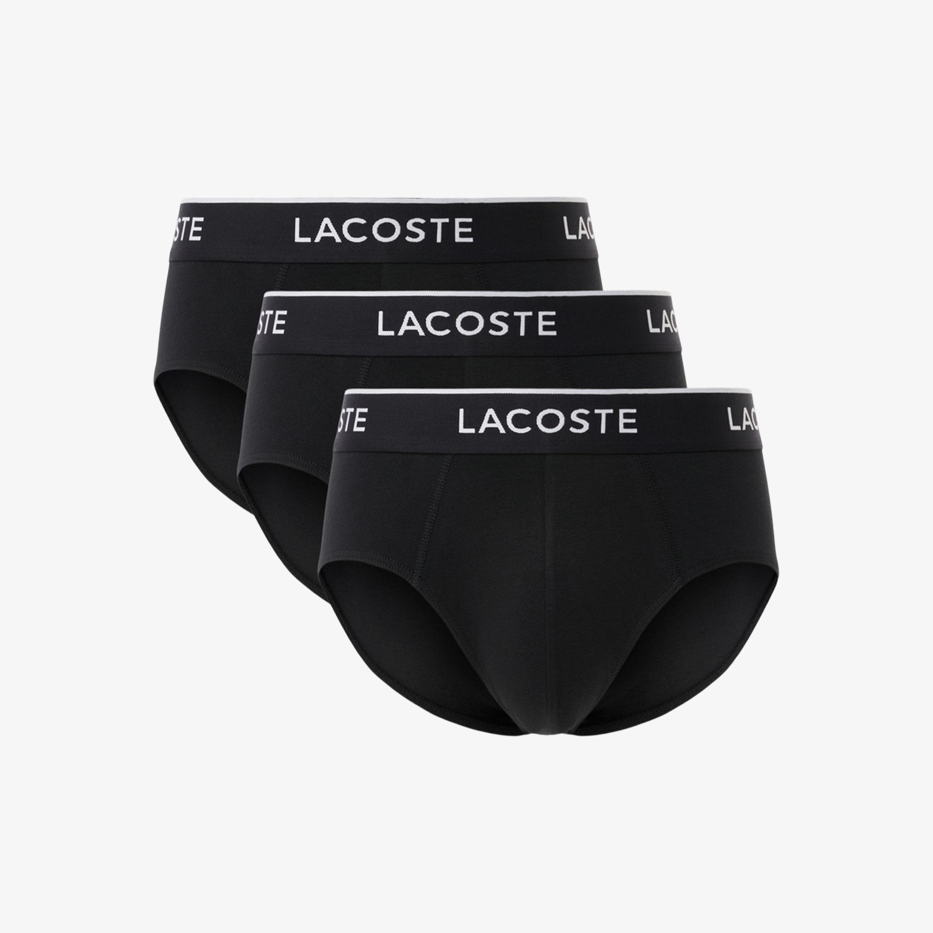 Lacoste Erkek 3'lü Siyah Külot