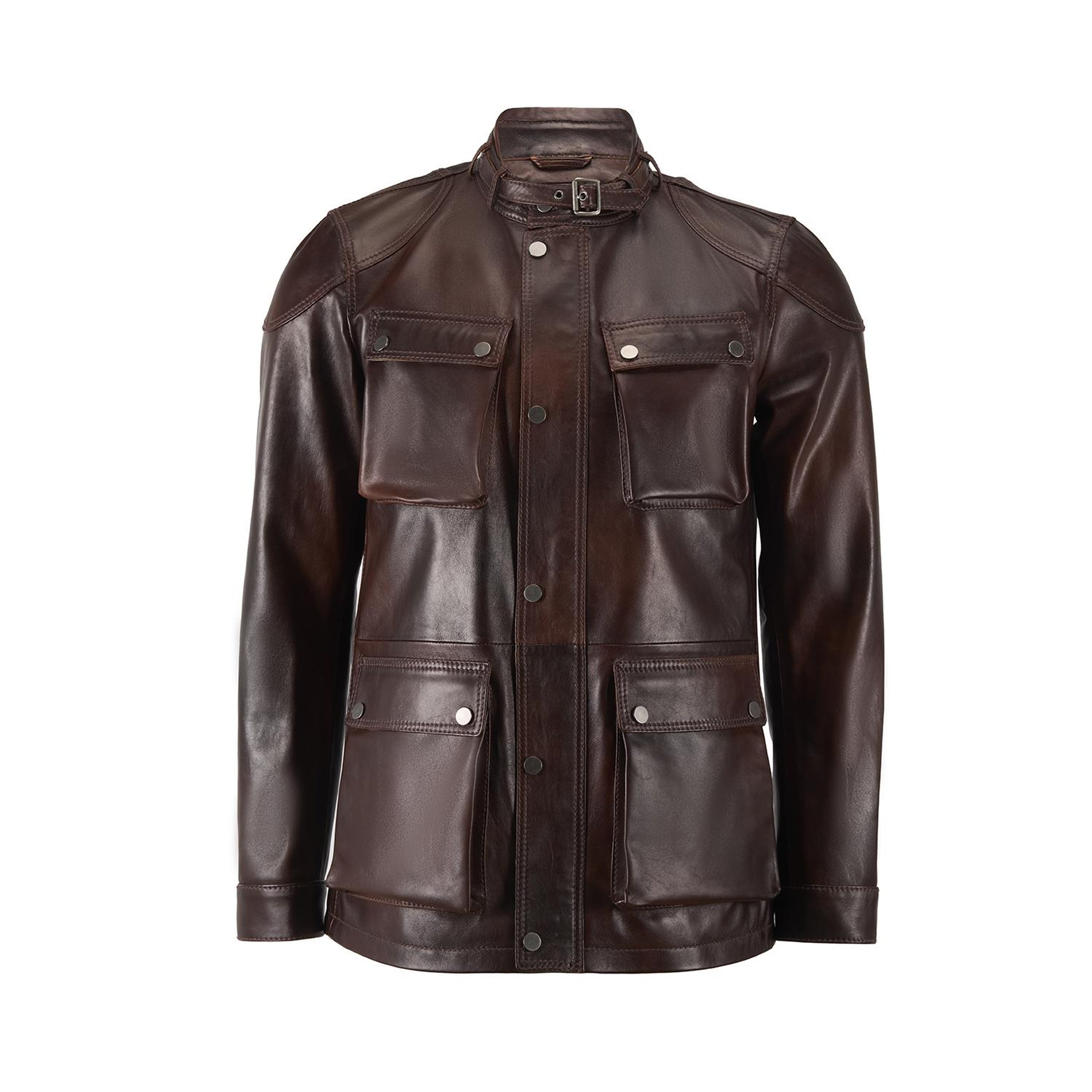 Dione Kahve Erkek Deri Mont