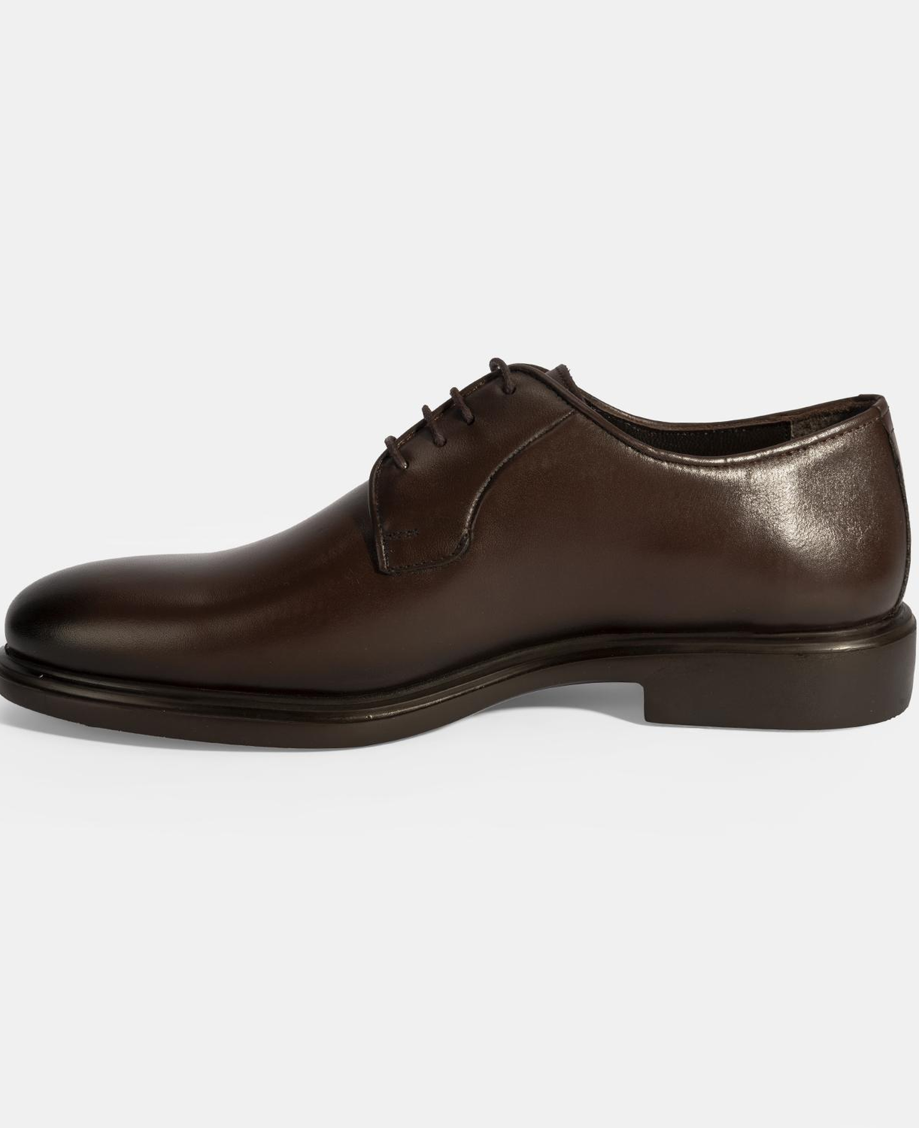 Erkek Kahve Bağcıklı Deri Klasik Ayakkabı