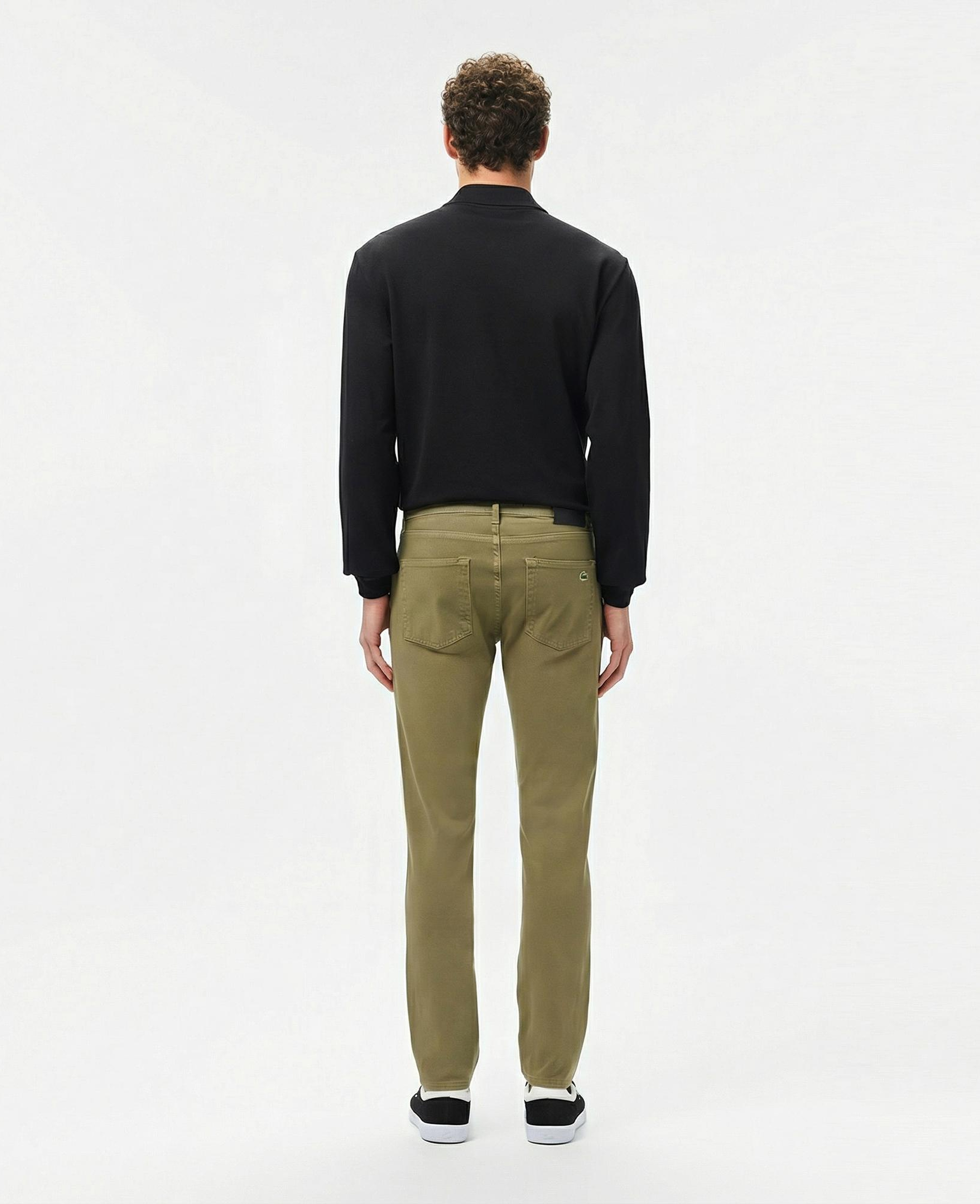 Lacoste Erkek Slim Fit Haki Jean Pantolon