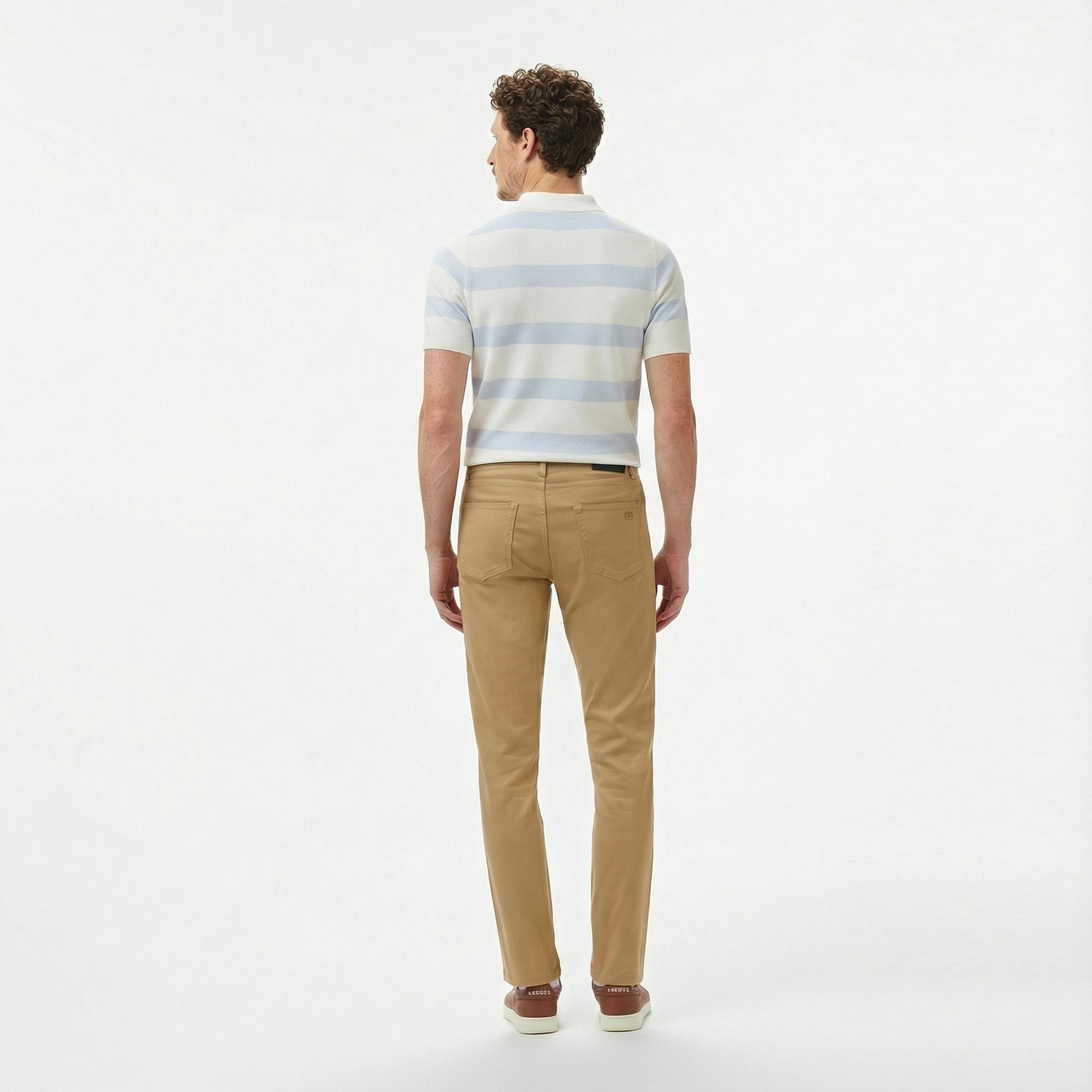 Lacoste Erkek Slim Fit Bej Jean Pantolon