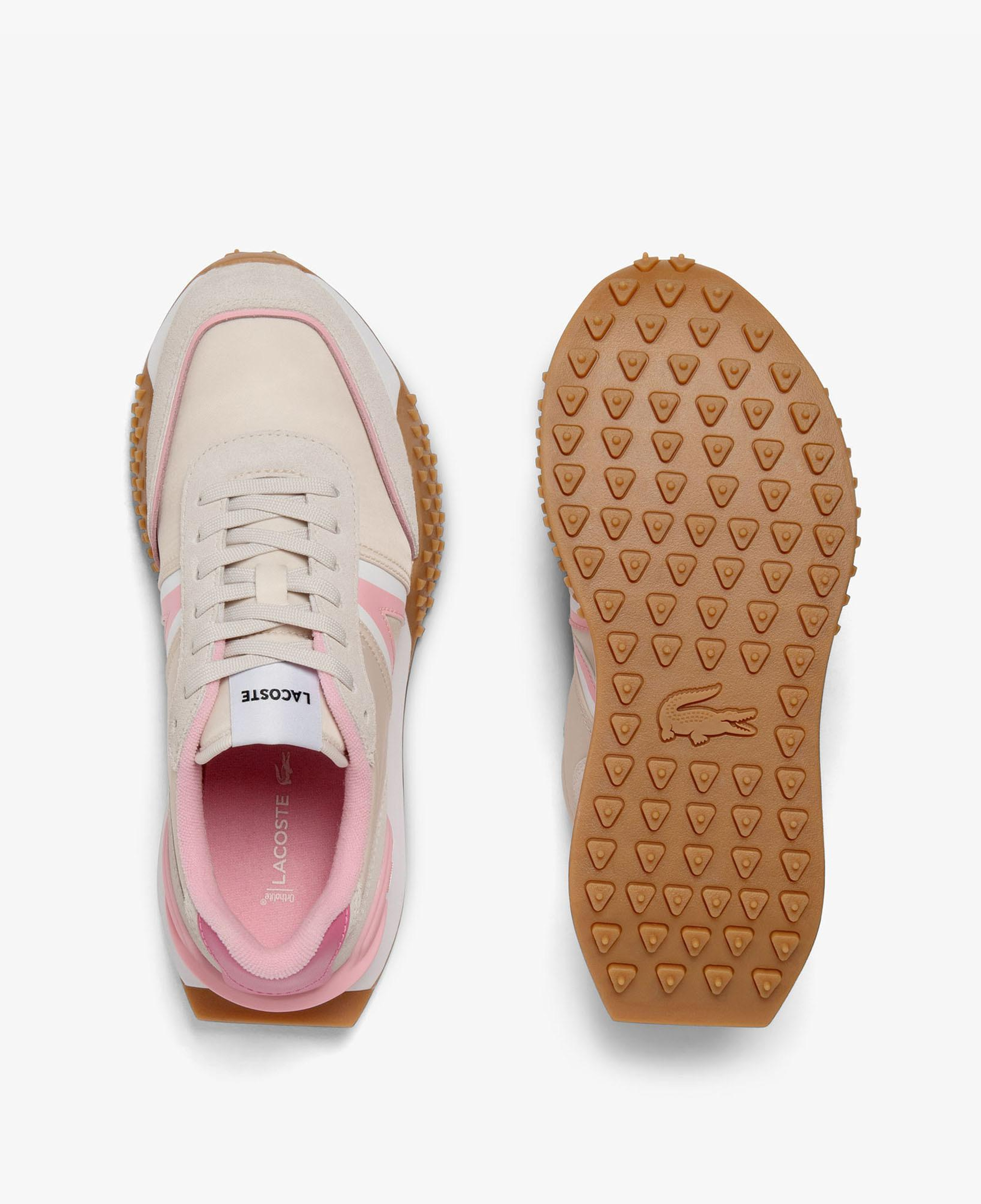 Lacoste L-Spin Deluxe Kadın Bej Sneaker
