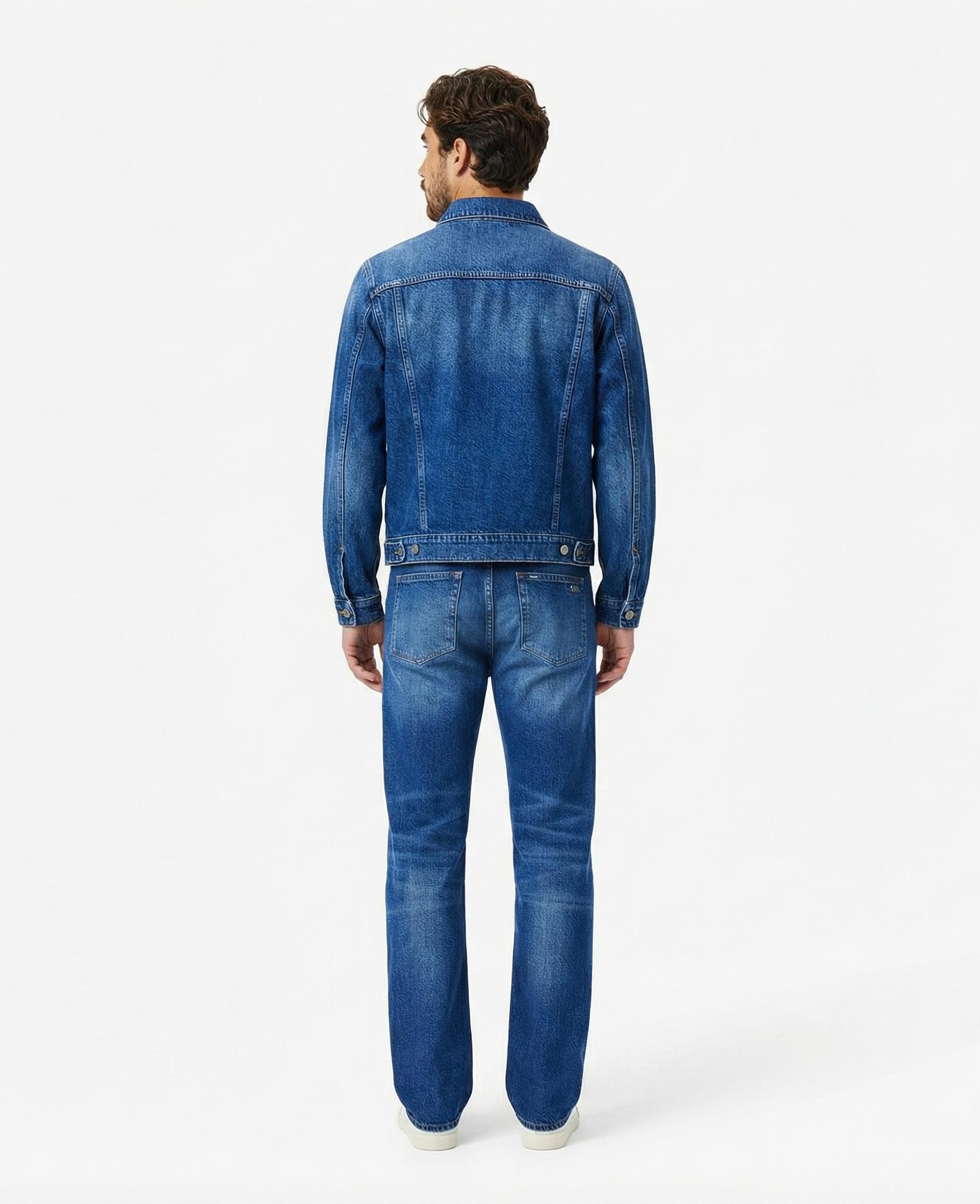 Lacoste Erkek Straight Fit Lacivert Jean Pantolon