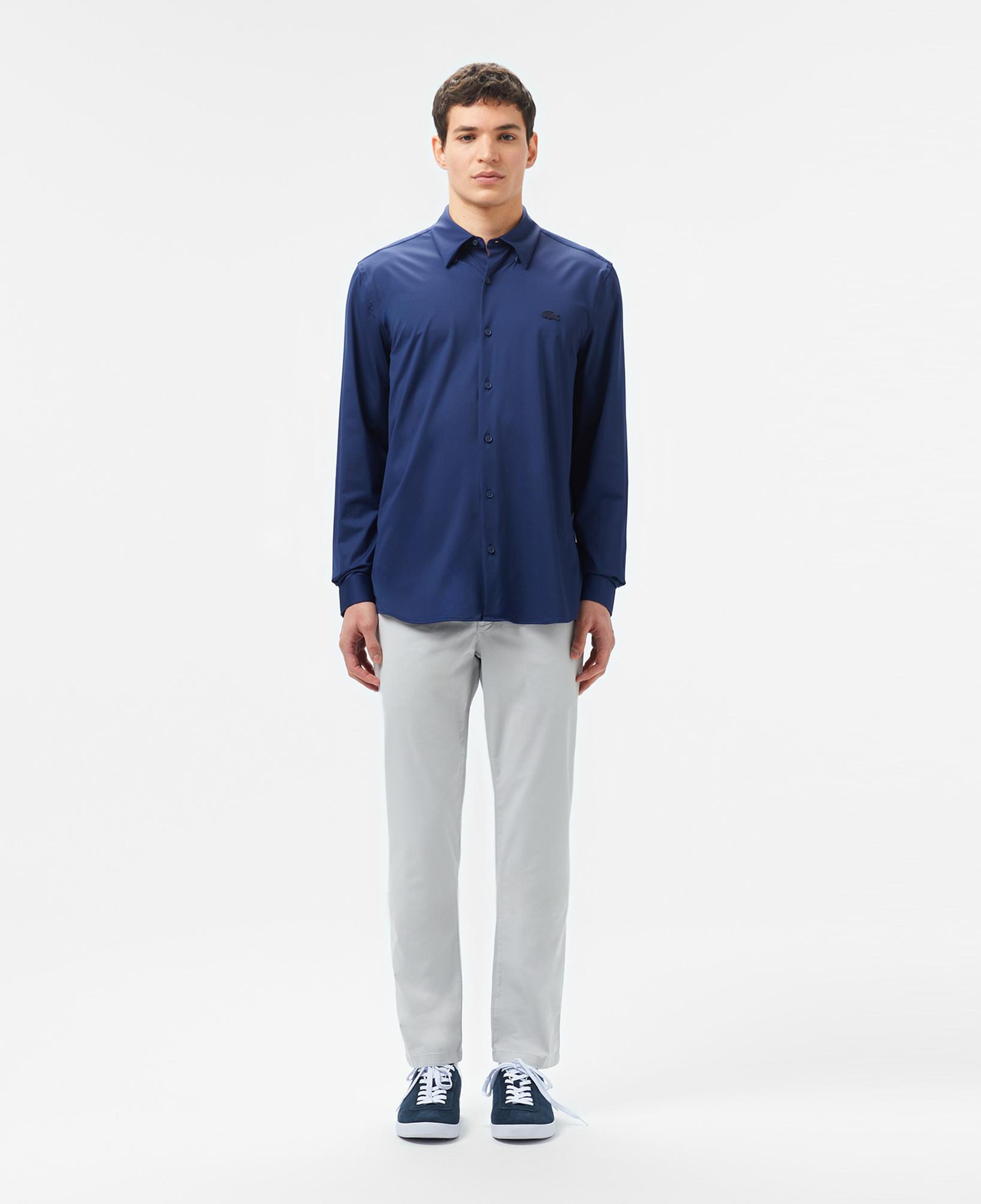 Lacoste Erkek Slim Fit Lacivert Gömlek