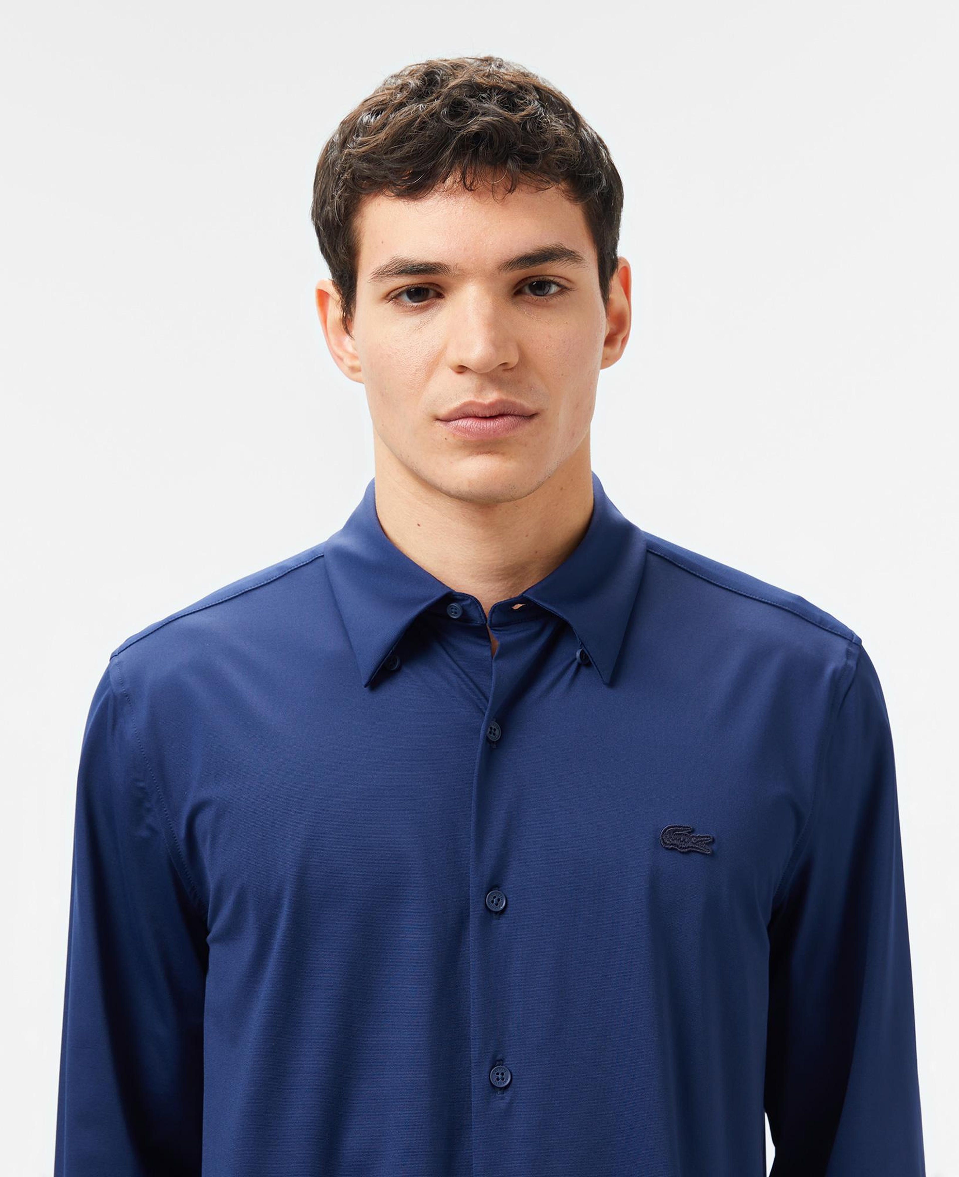 Lacoste Erkek Slim Fit Lacivert Gömlek