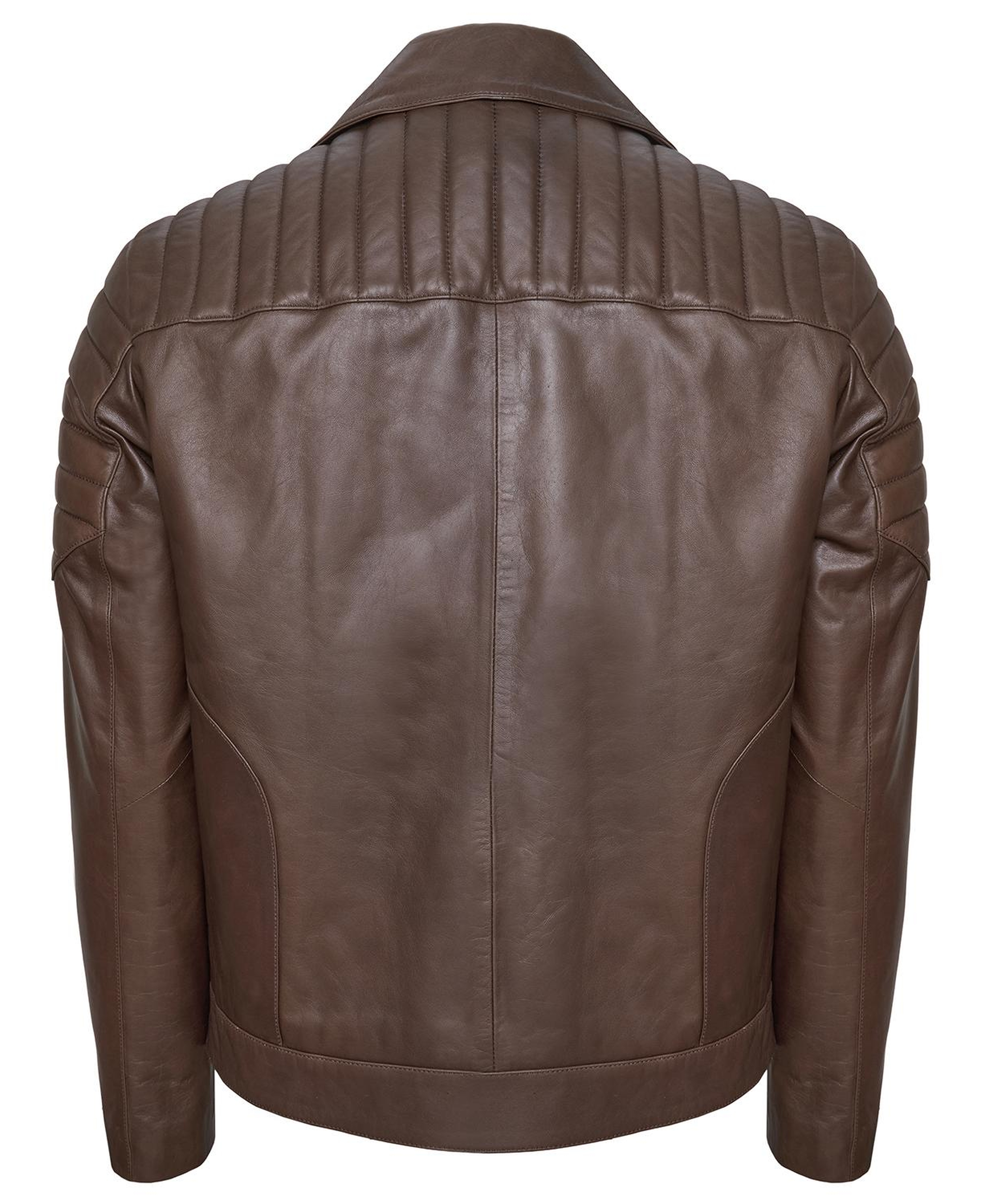 Nereo Kahve Erkek Deri Biker Mont