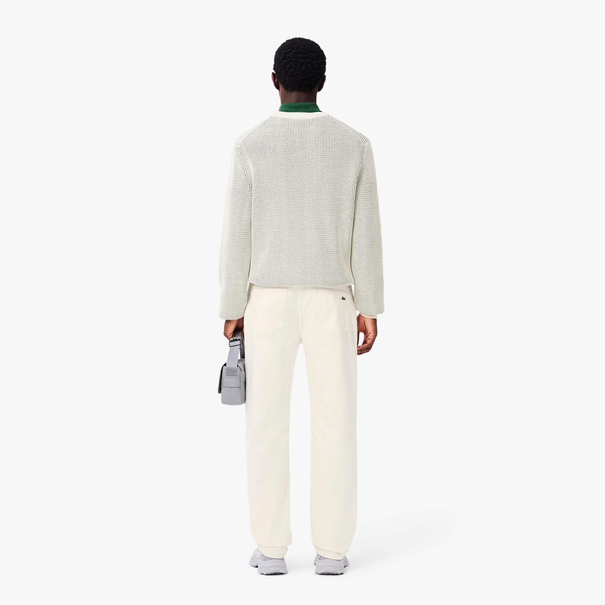 Lacoste Erkek Straight Fit Beyaz Jean Pantolon