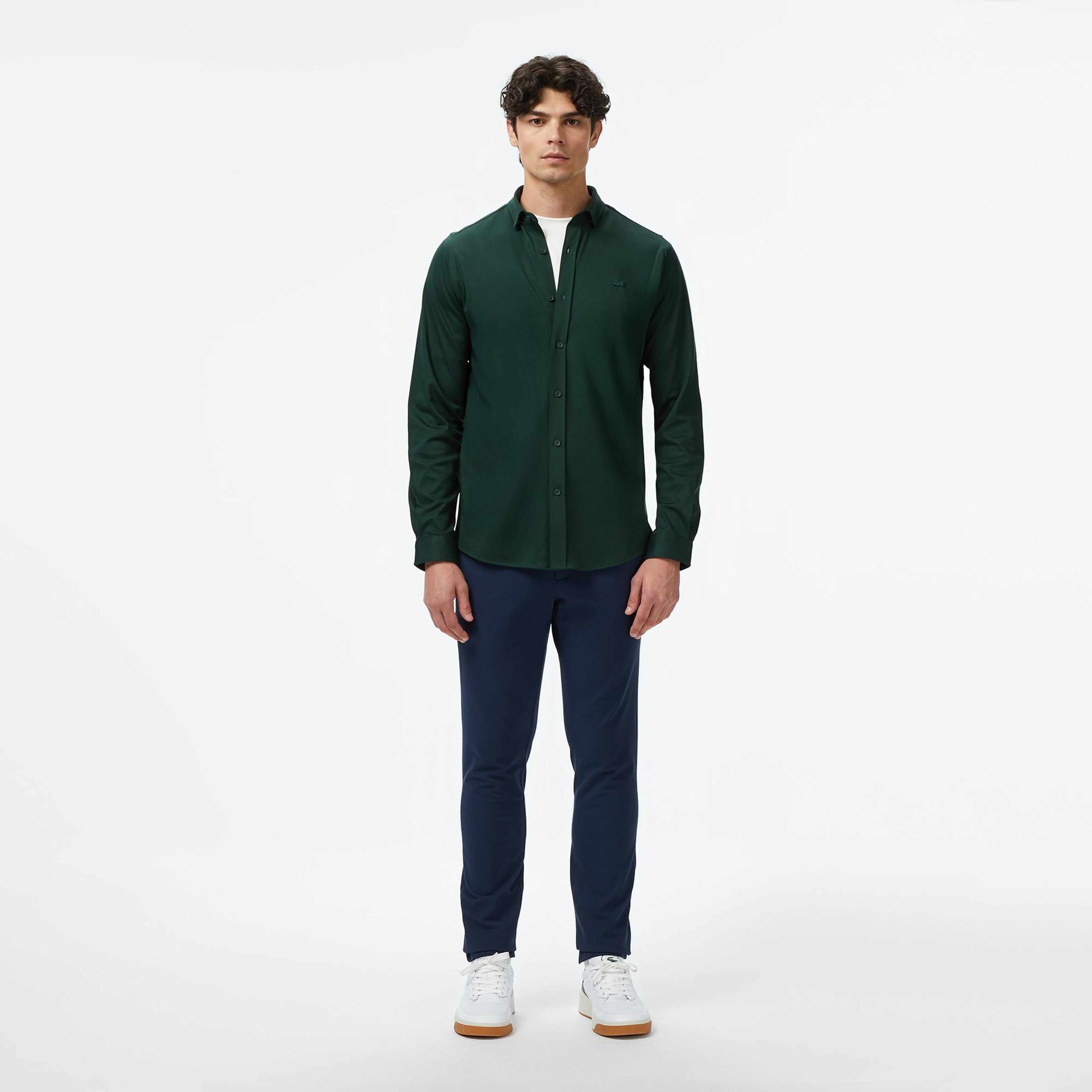 Lacoste Erkek Slim Fit Lacivert Chino Pantolon