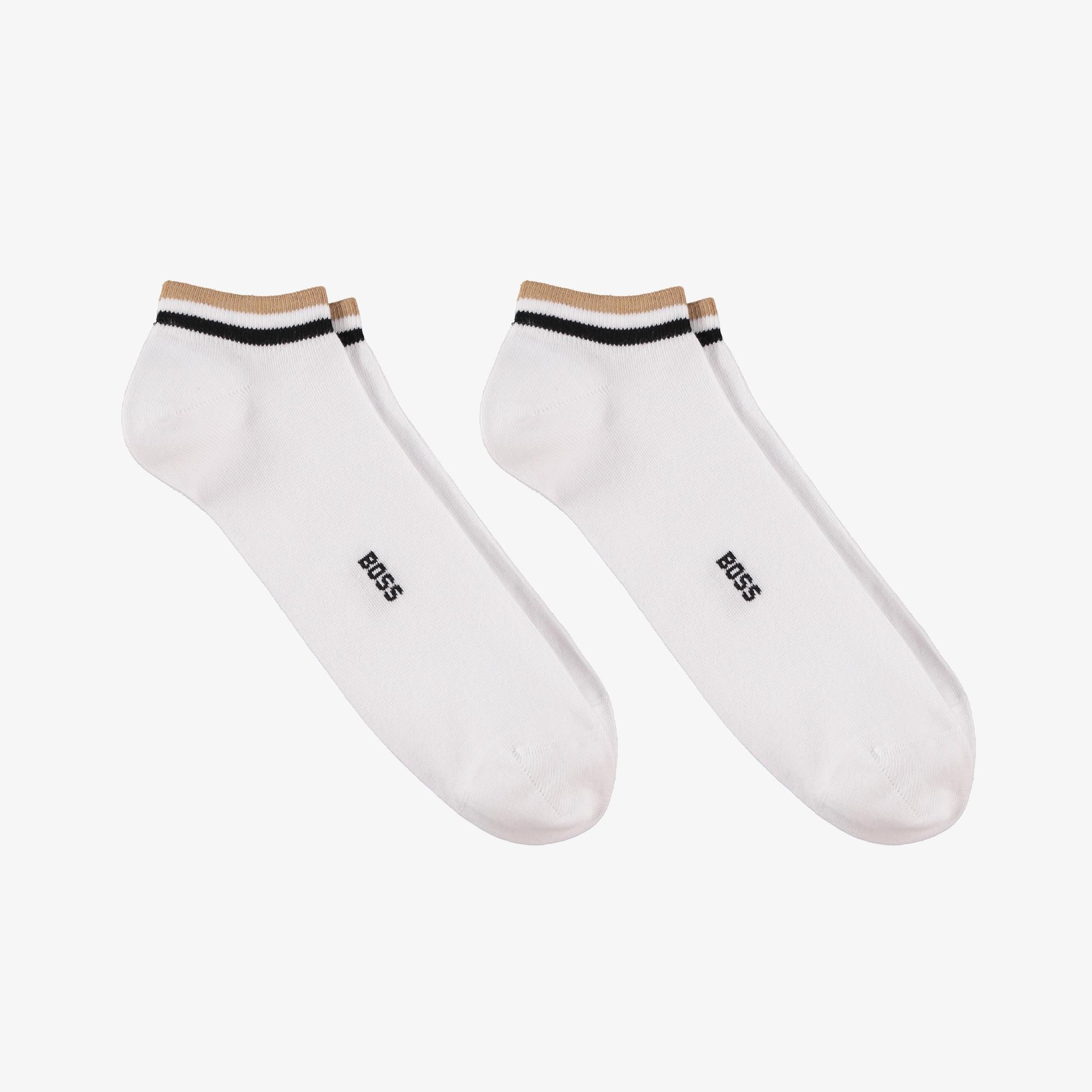 Boss Erkek Beyaz 2'li Çorap
