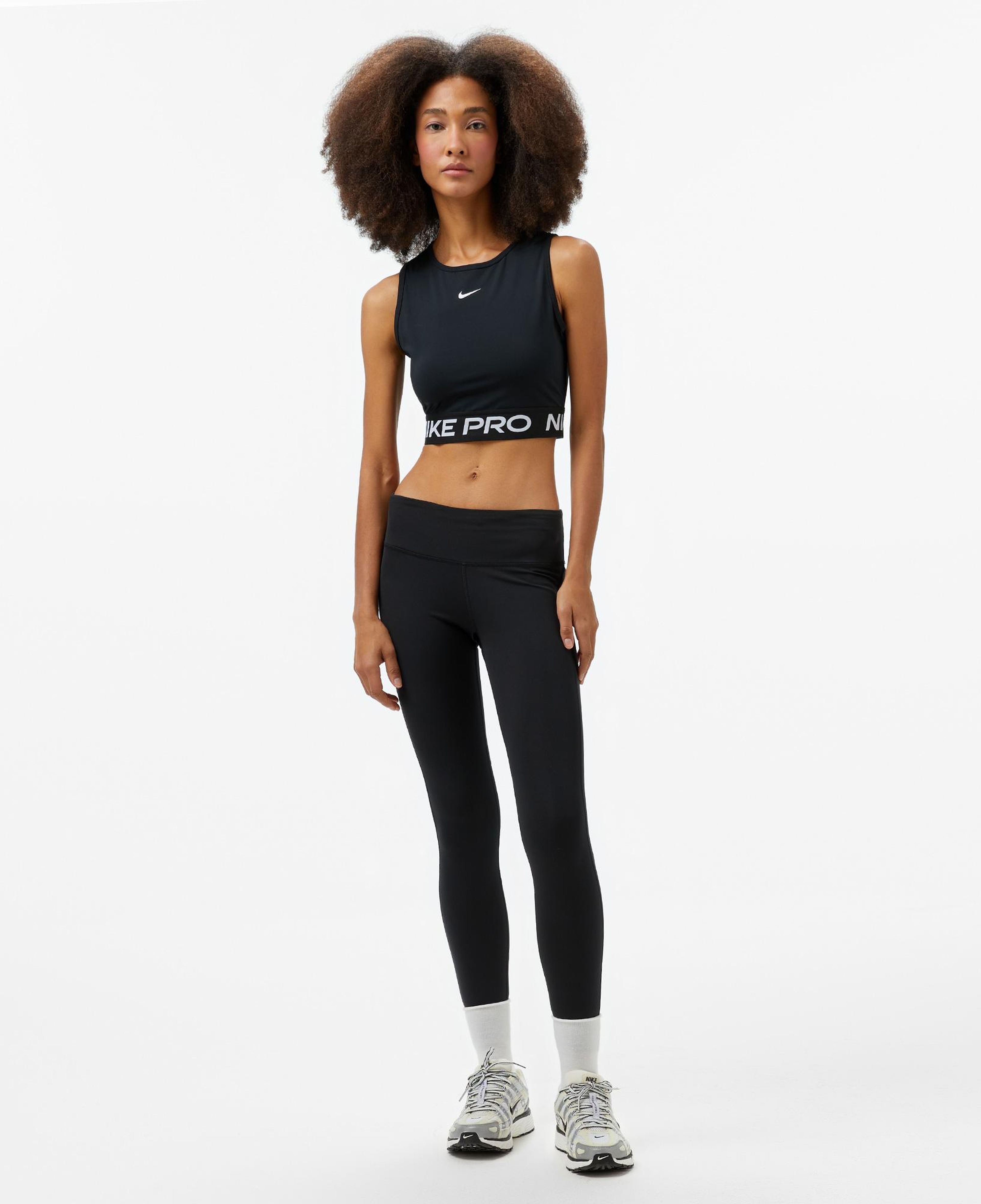 Nike Pro Dri-Fit 365 Kadın Siyah Crop T-Shirt