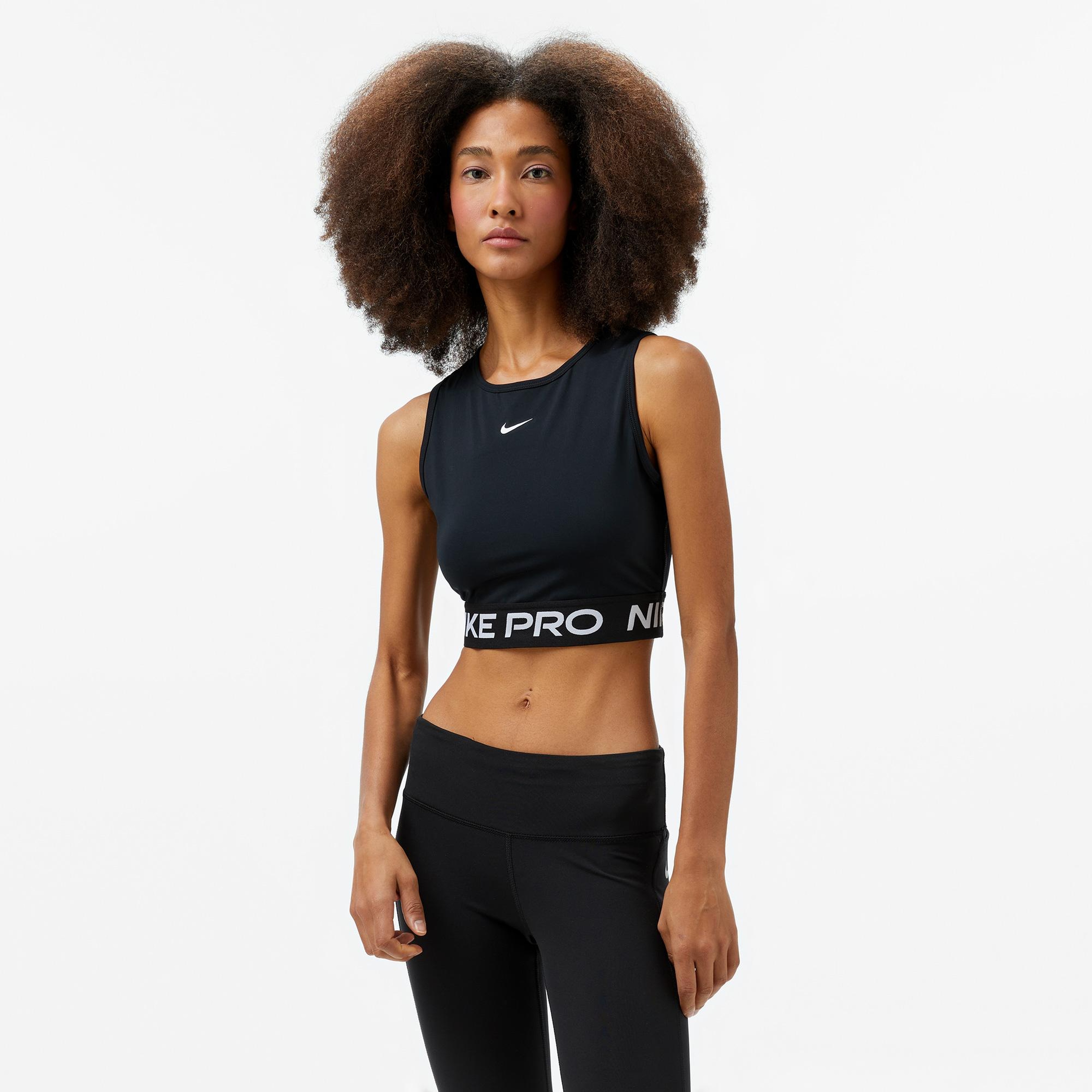 Nike Pro Dri-Fit 365 Kadın Siyah Crop T-Shirt