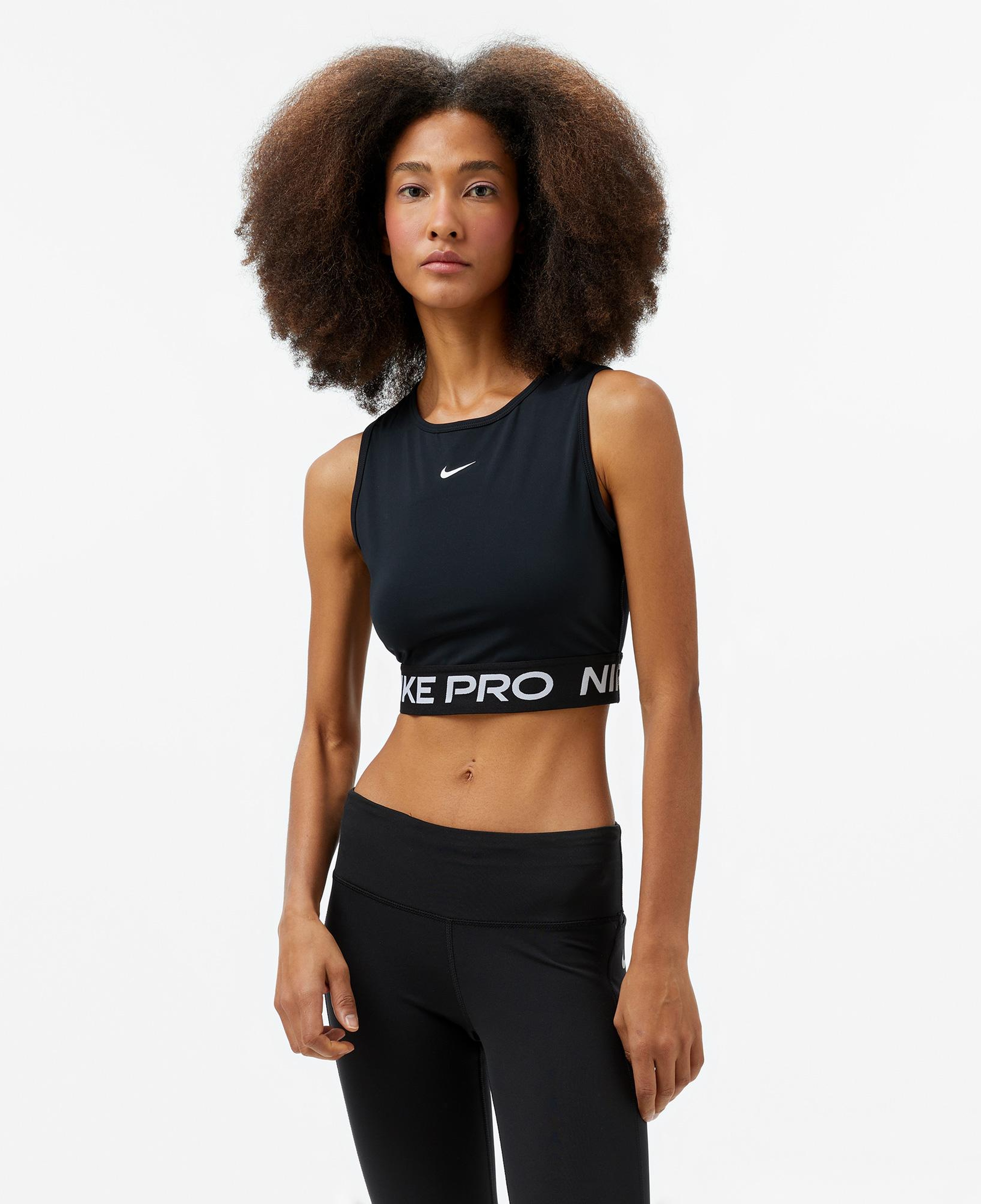 Nike Pro Dri-Fit 365 Kadın Siyah Crop T-Shirt