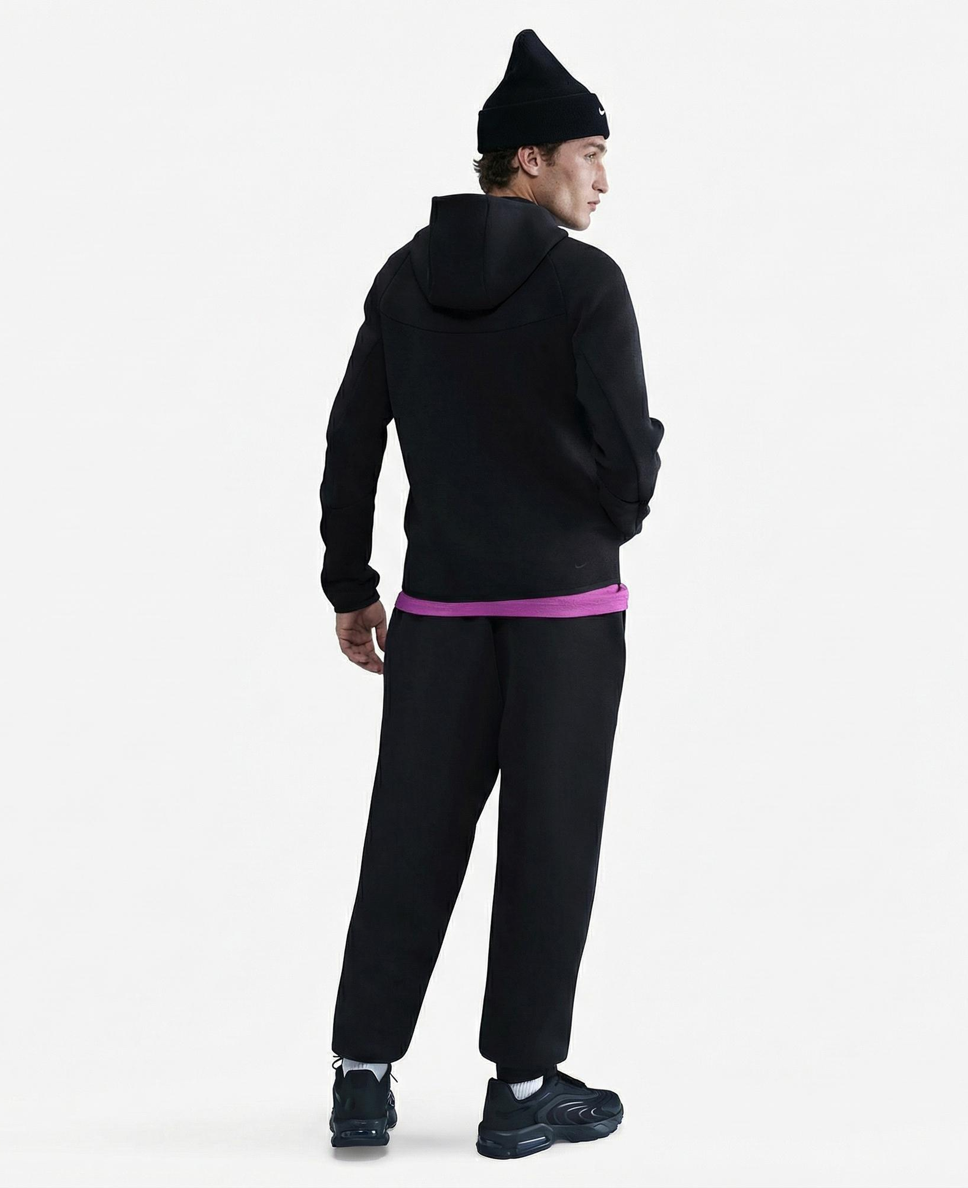 Nike Tech Fleece Erkek Siyah Kapüşonlu Hoodie