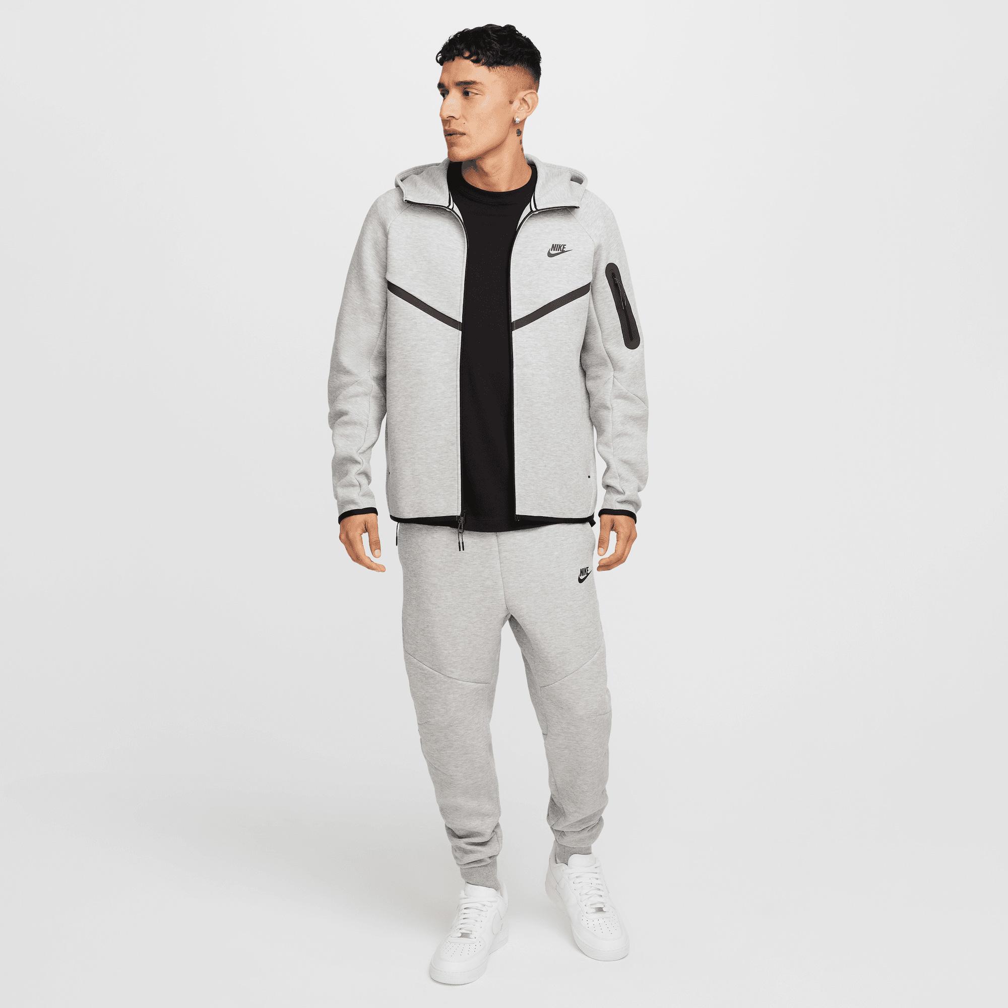 Nike Tech Fleece Erkek Gri Kapüşonlu Hoodie