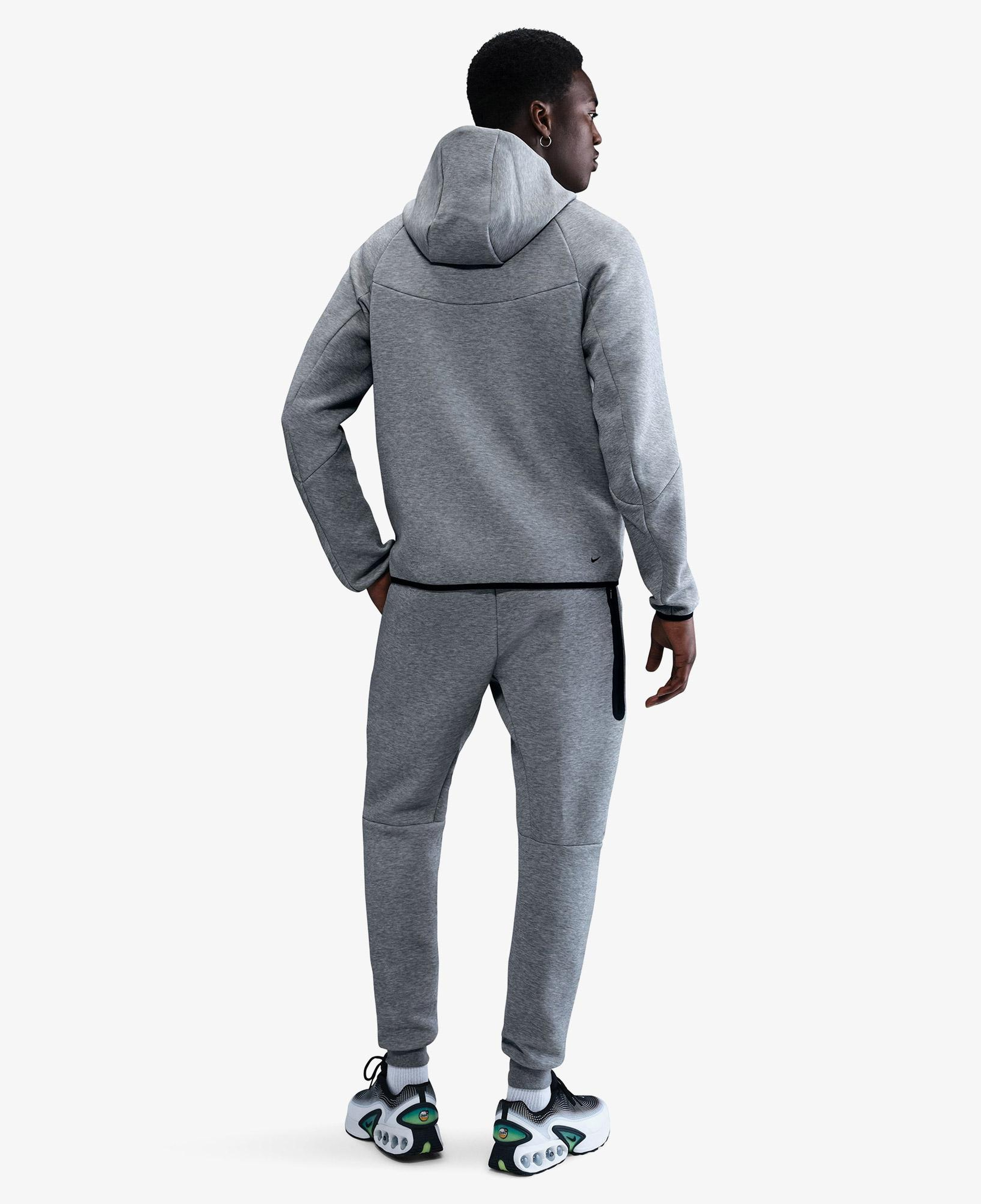 Nike Tech Fleece Erkek Gri Kapüşonlu Hoodie