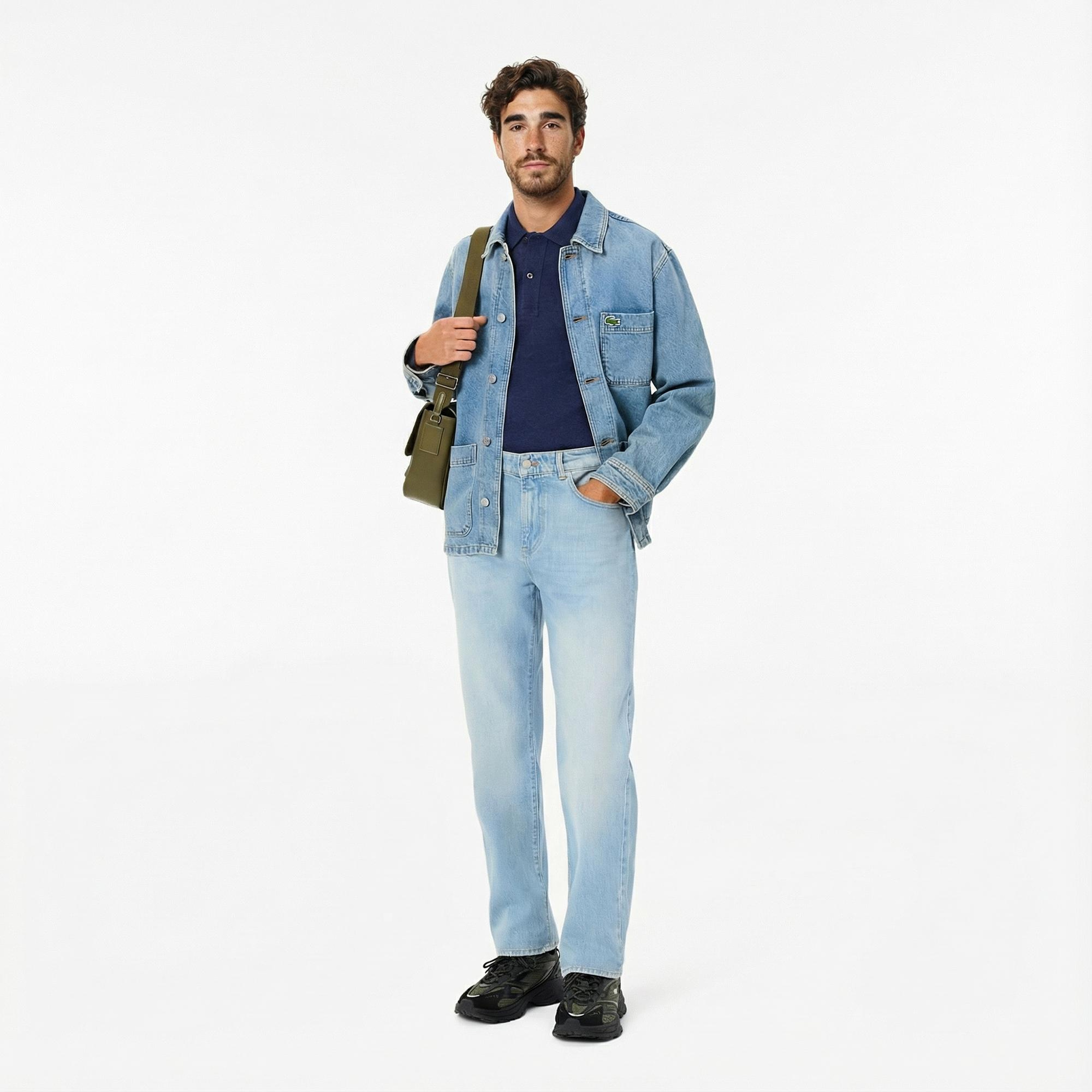 Lacoste Erkek Straight Fit Mavi Pantolon