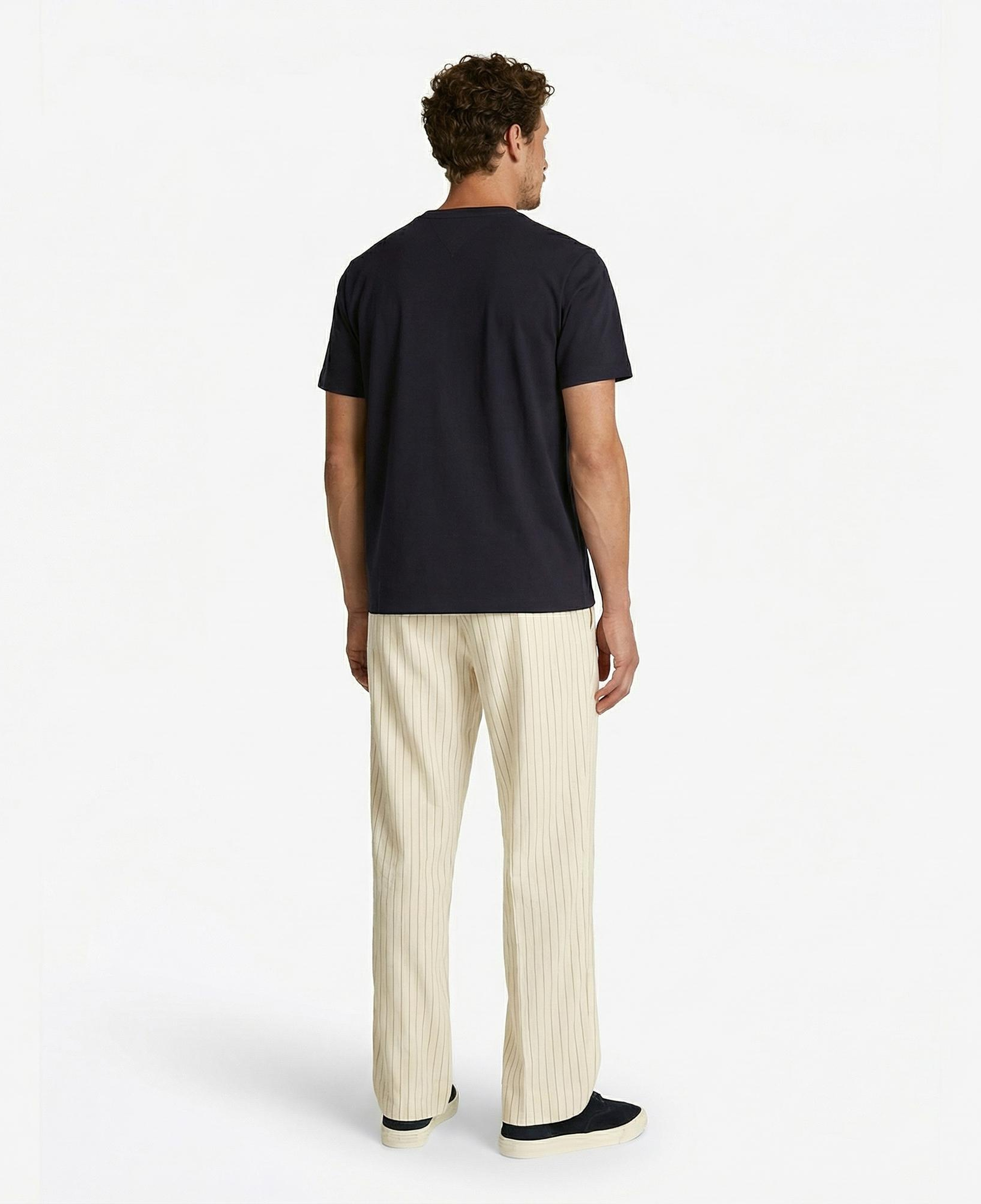 Tommy Hilfiger Elevated Essentials Erkek Lacivert T-Shirt