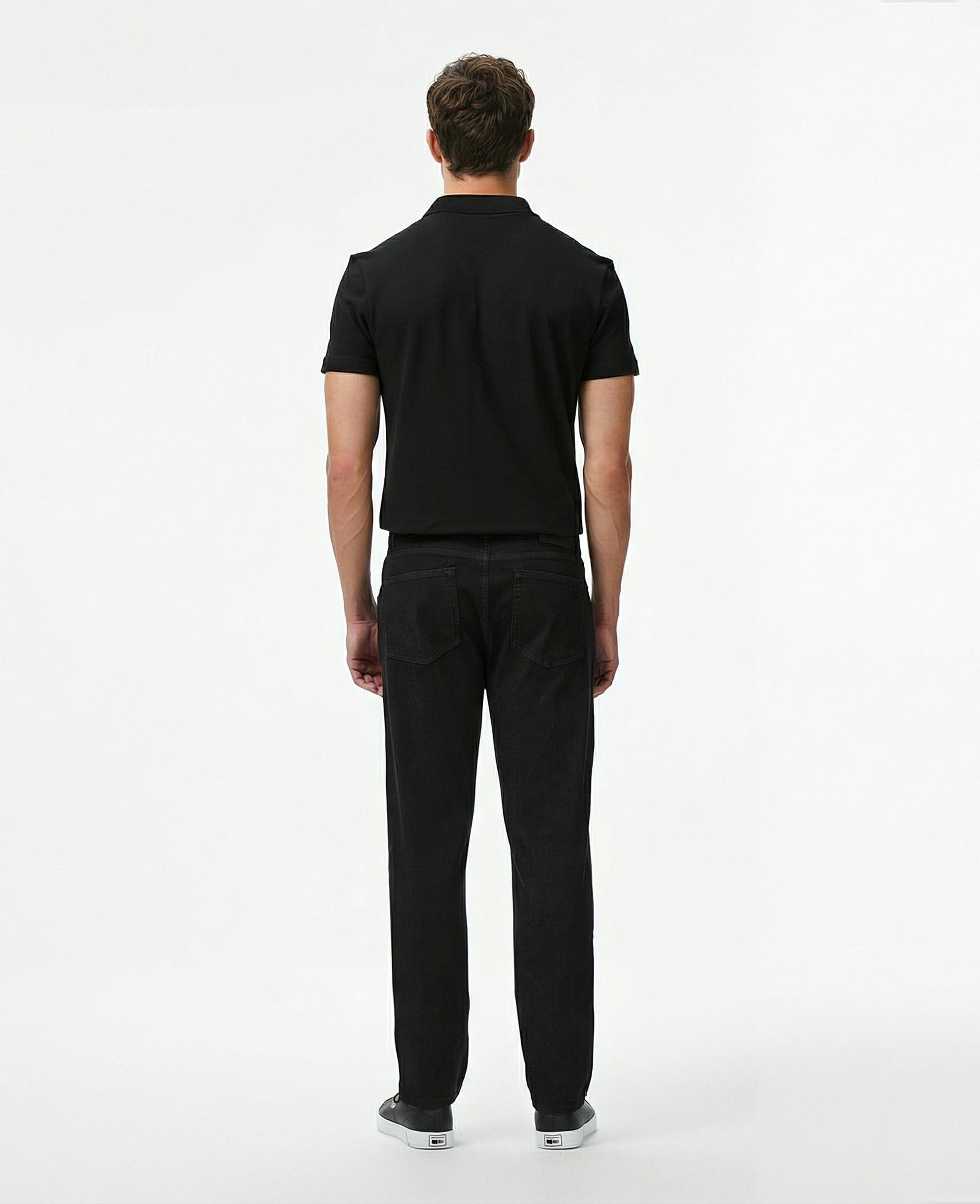 Lacoste Erkek Slim Fit Siyah Jean Pantolon