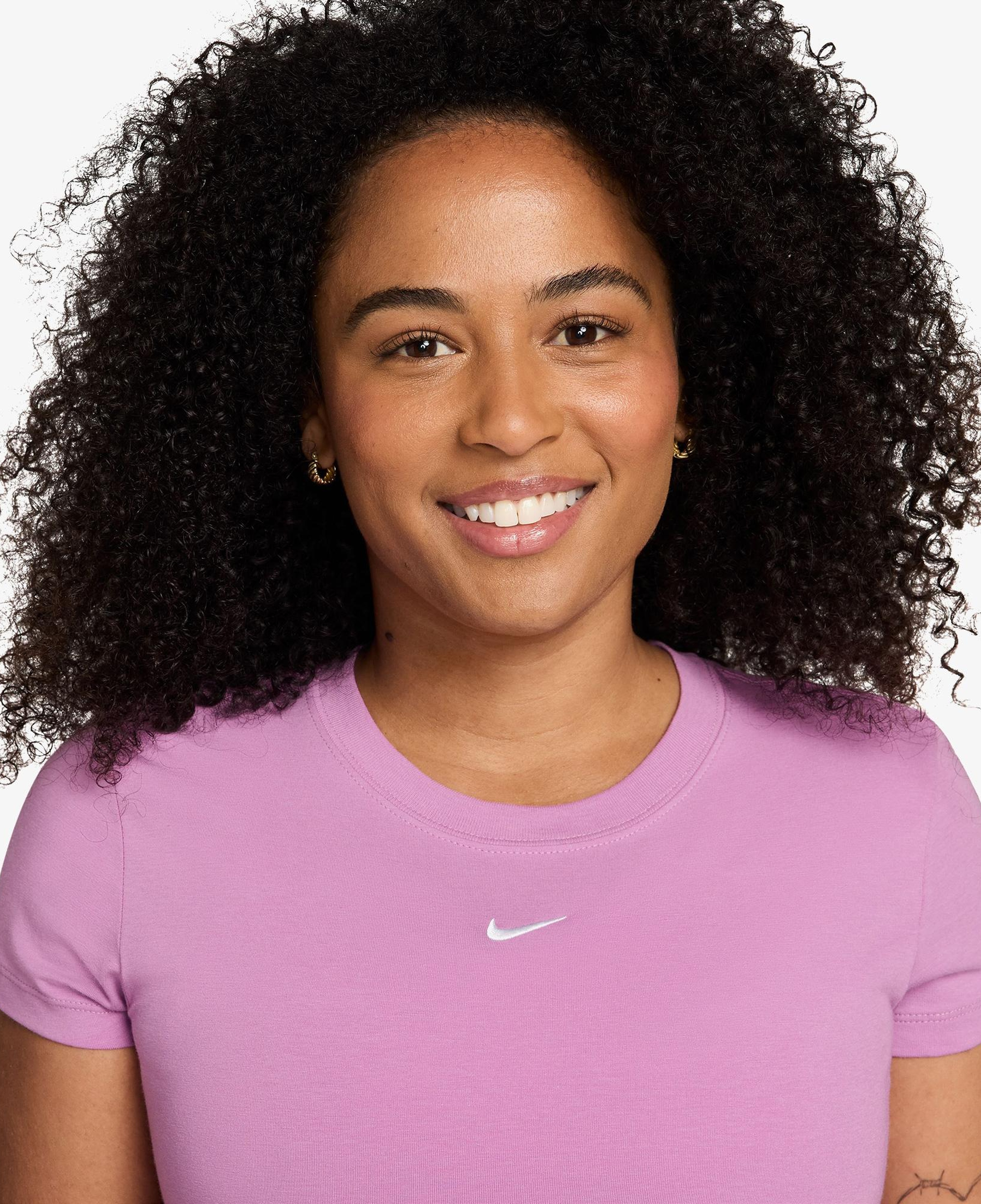 Nike Sportswear Chill Knit Kadın Pembe T-Shirt