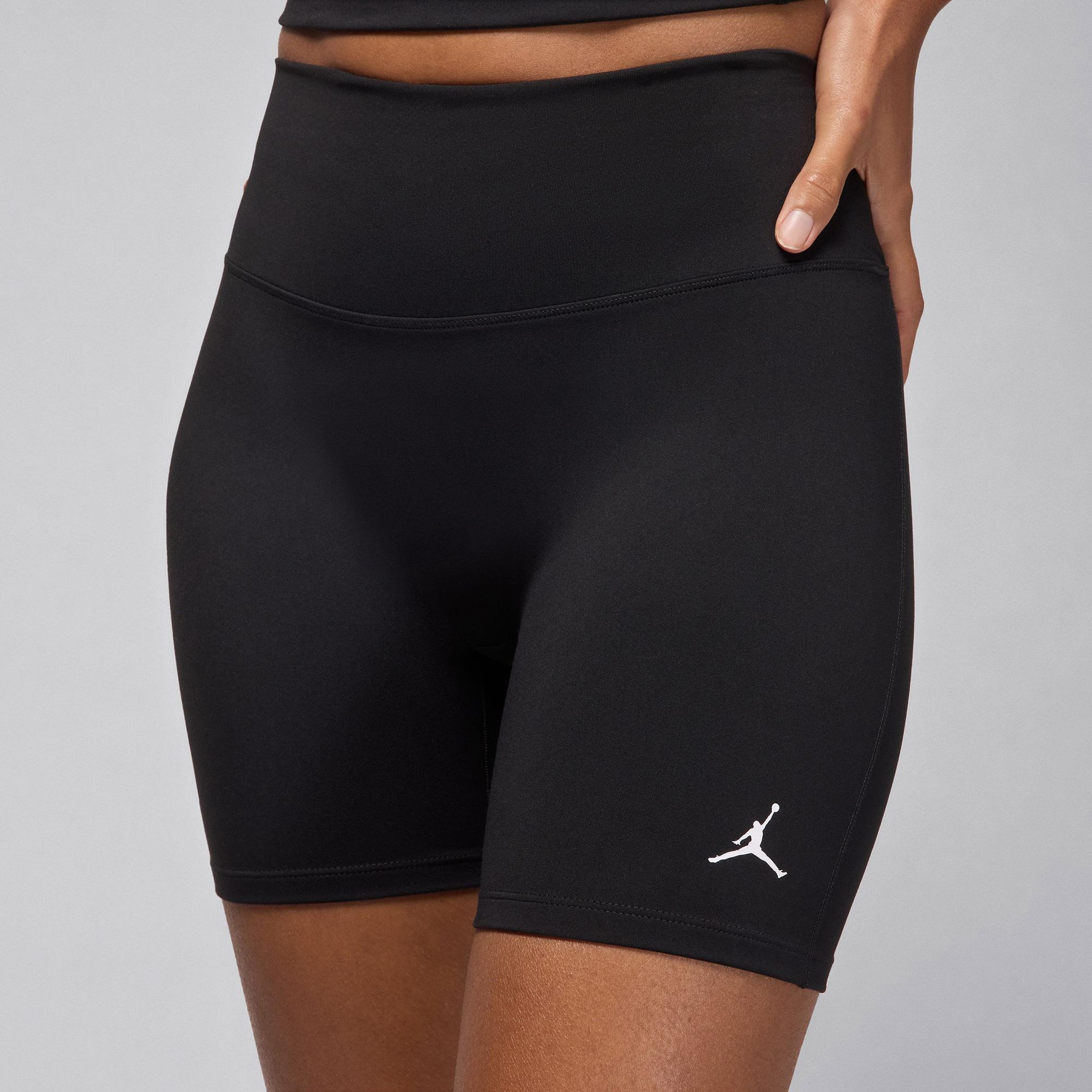 Jordan Sport Dri-Fit Yüksek Belli 15 cm Kadın Siyah Kısa Tayt