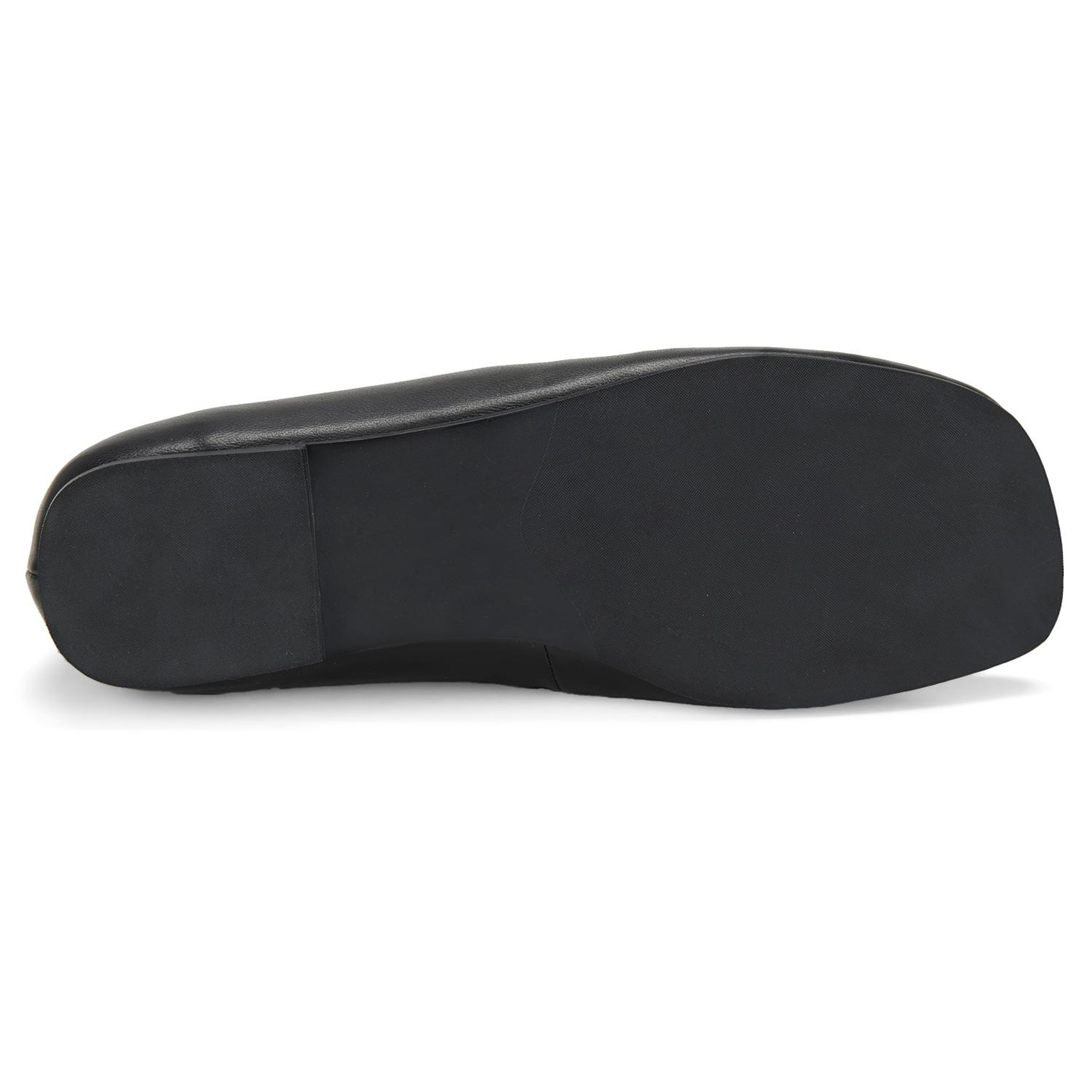 Kadın Siyah Mary Jane Deri Babet