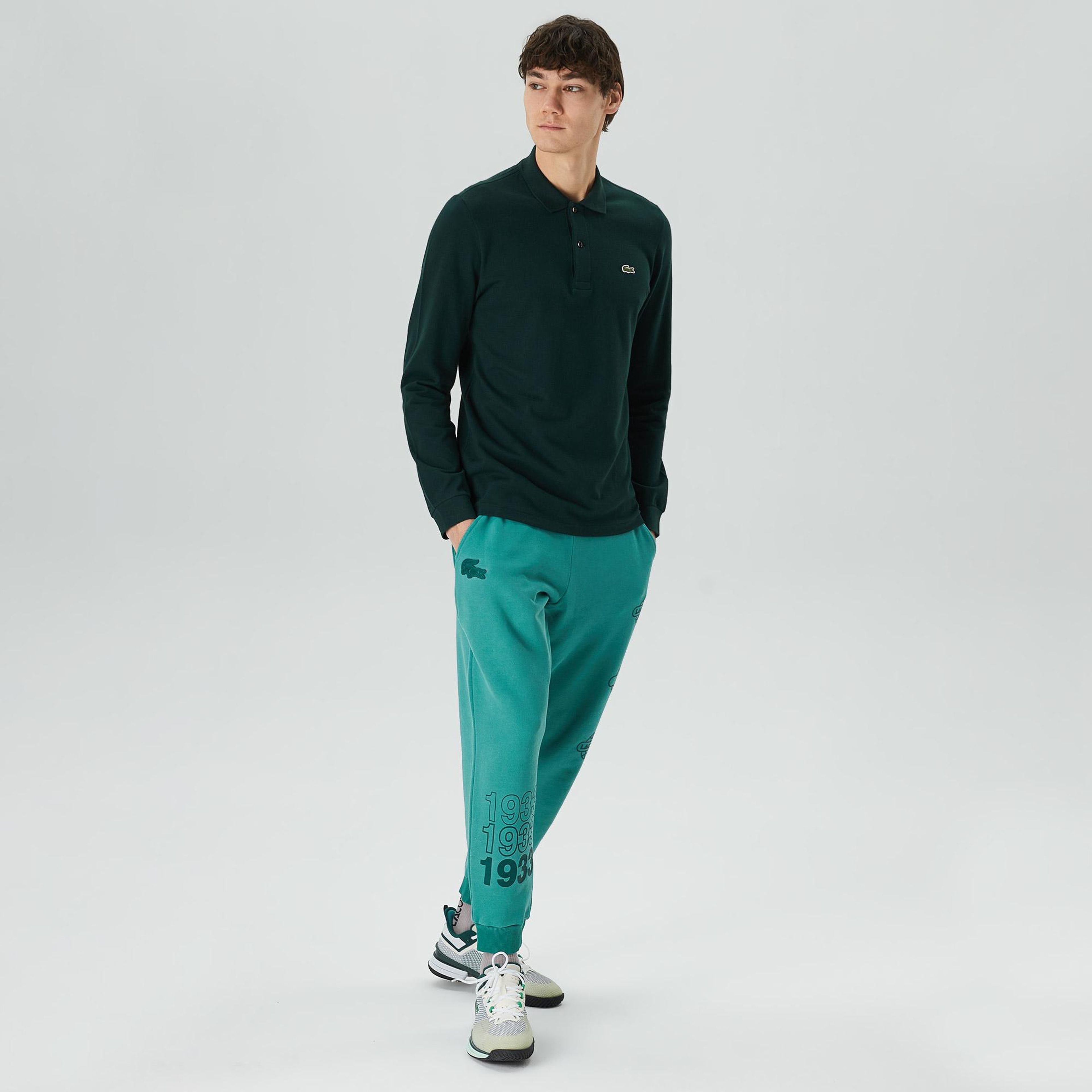 Lacoste Erkek Classic Fit Uzun Kollu Yeşil Polo