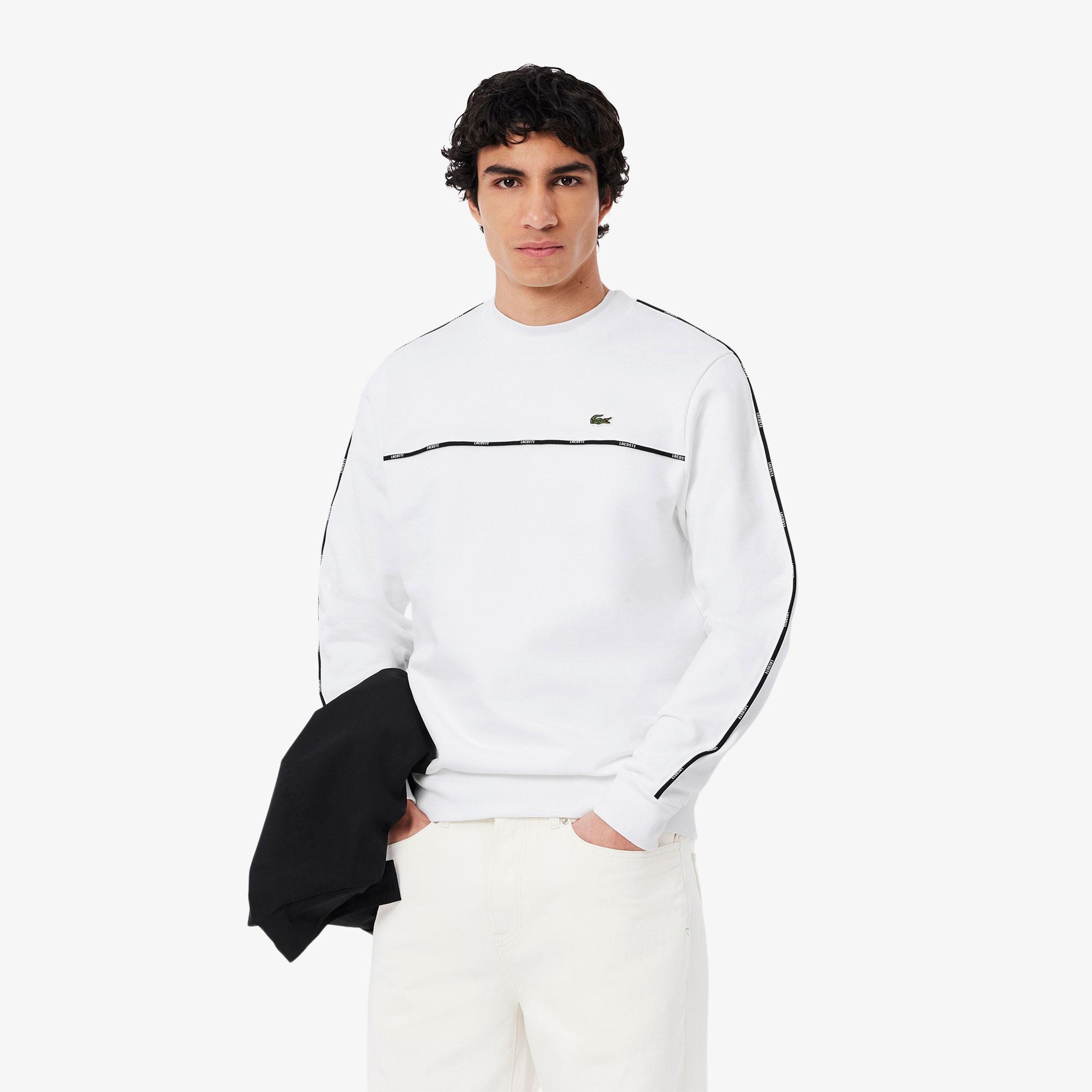 Lacoste Erkek Classic Fit Beyaz Sweatshirt