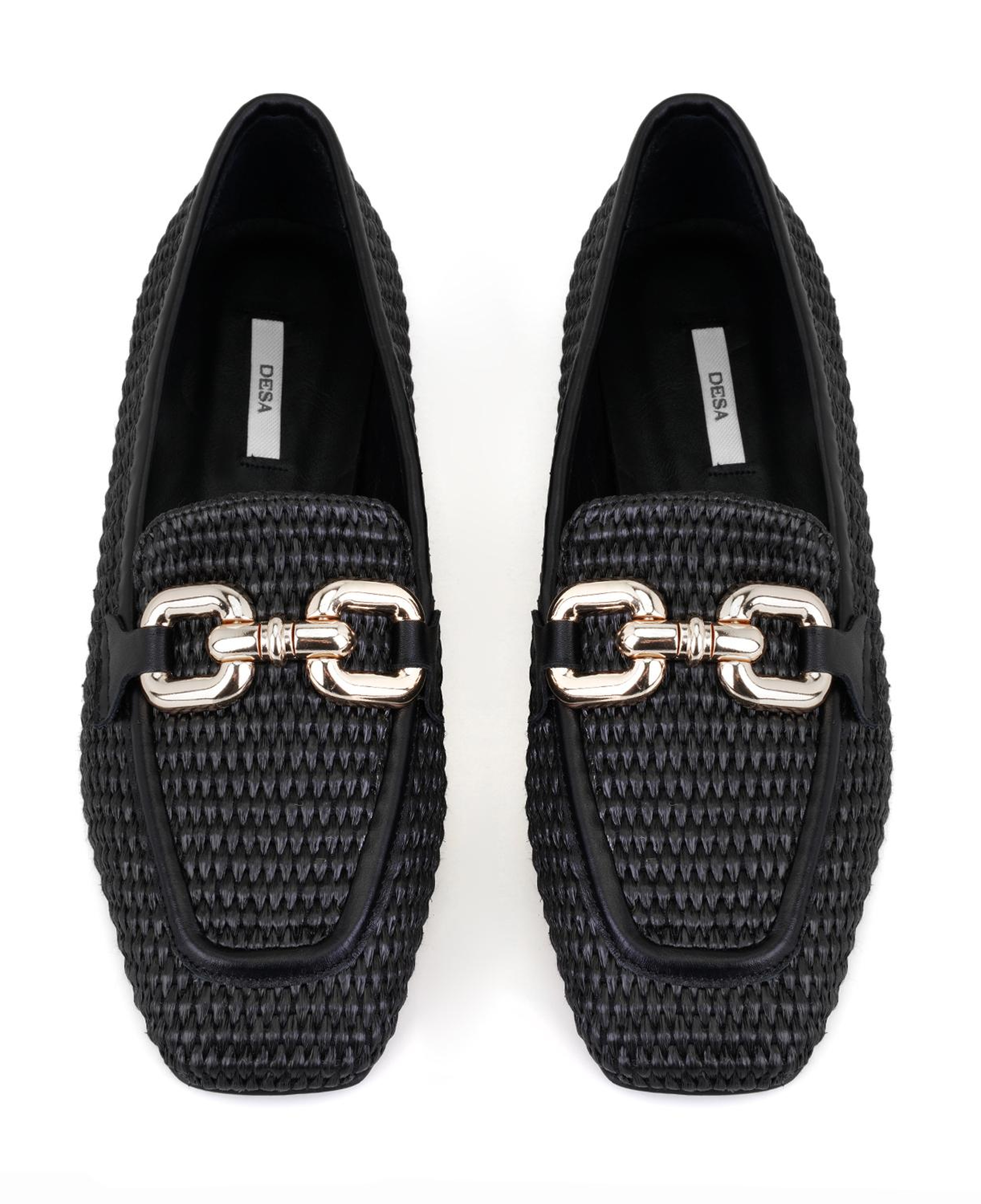 Kadın Siyah Hasır Loafer