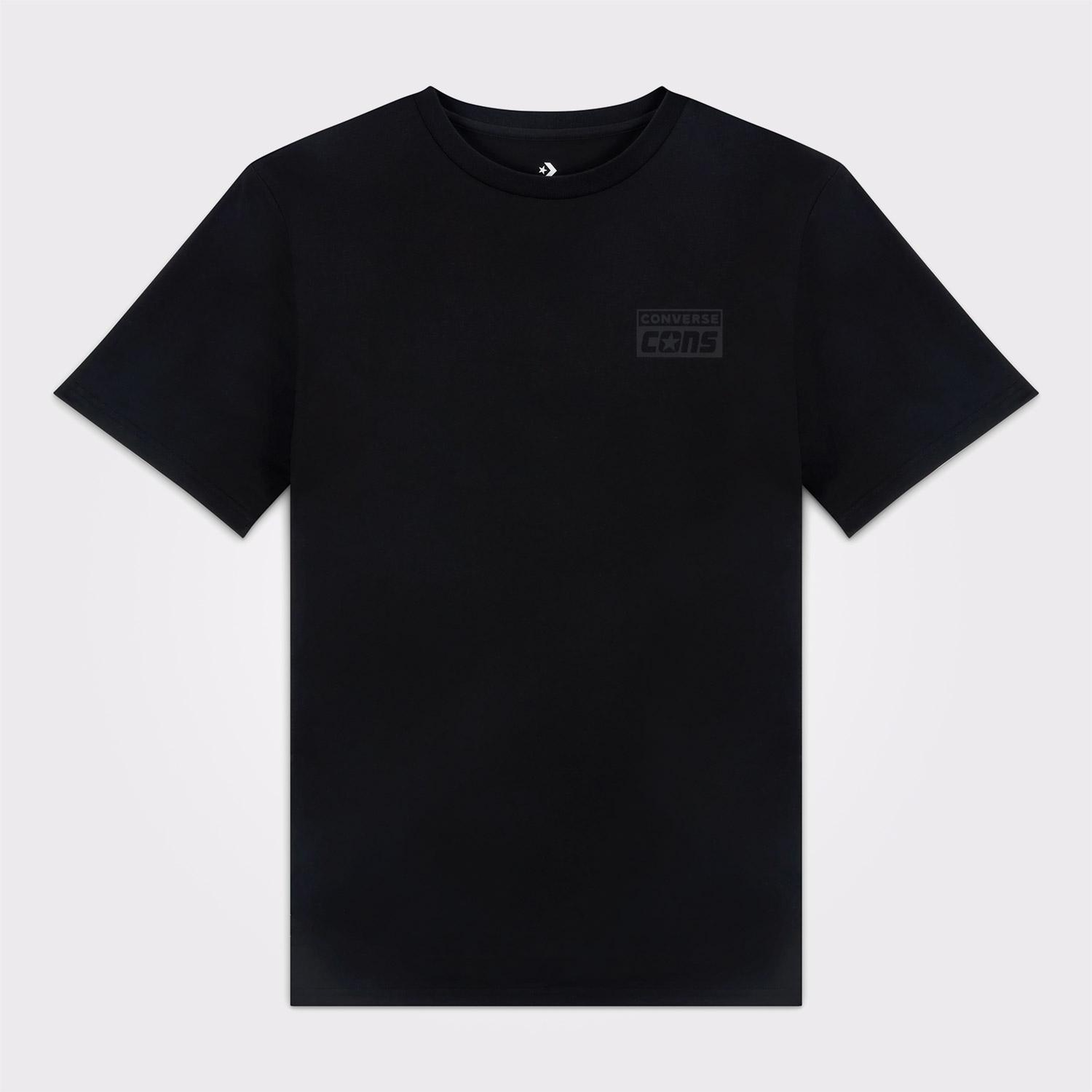 Converse Grafik Baskılı Erkek Siyah T-Shirt