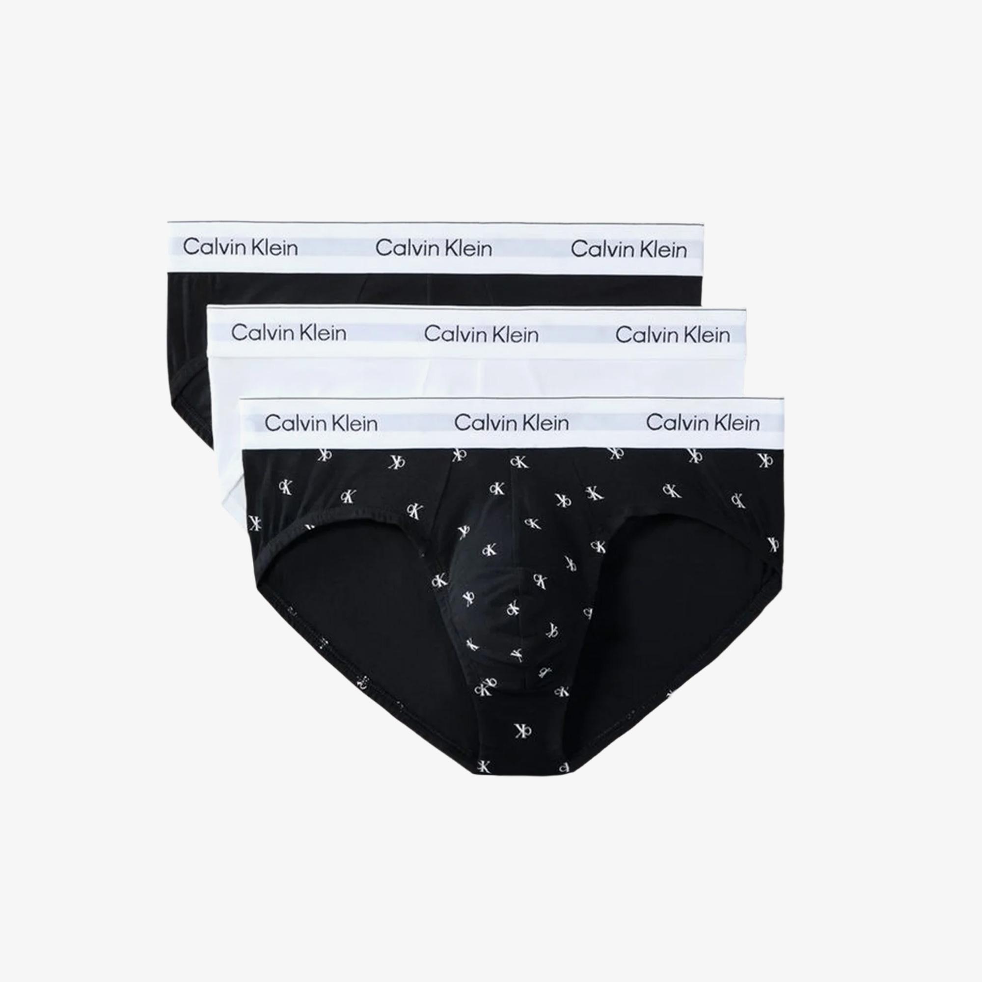 Calvin Klein Hip Brief 3'lü Erkek Siyah Boxer