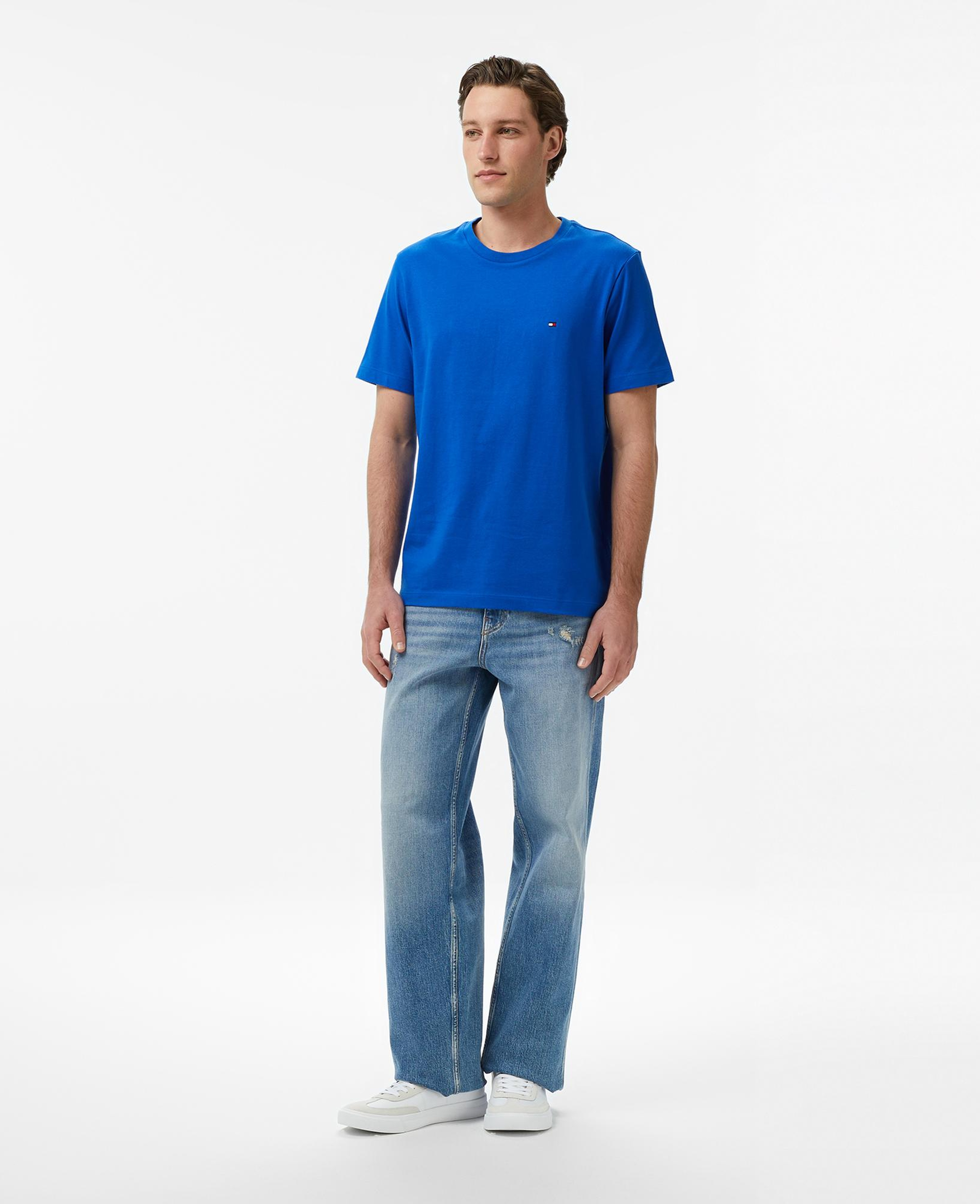 Tommy Hilfiger Core Essentials Erkek Mavi T-Shirt