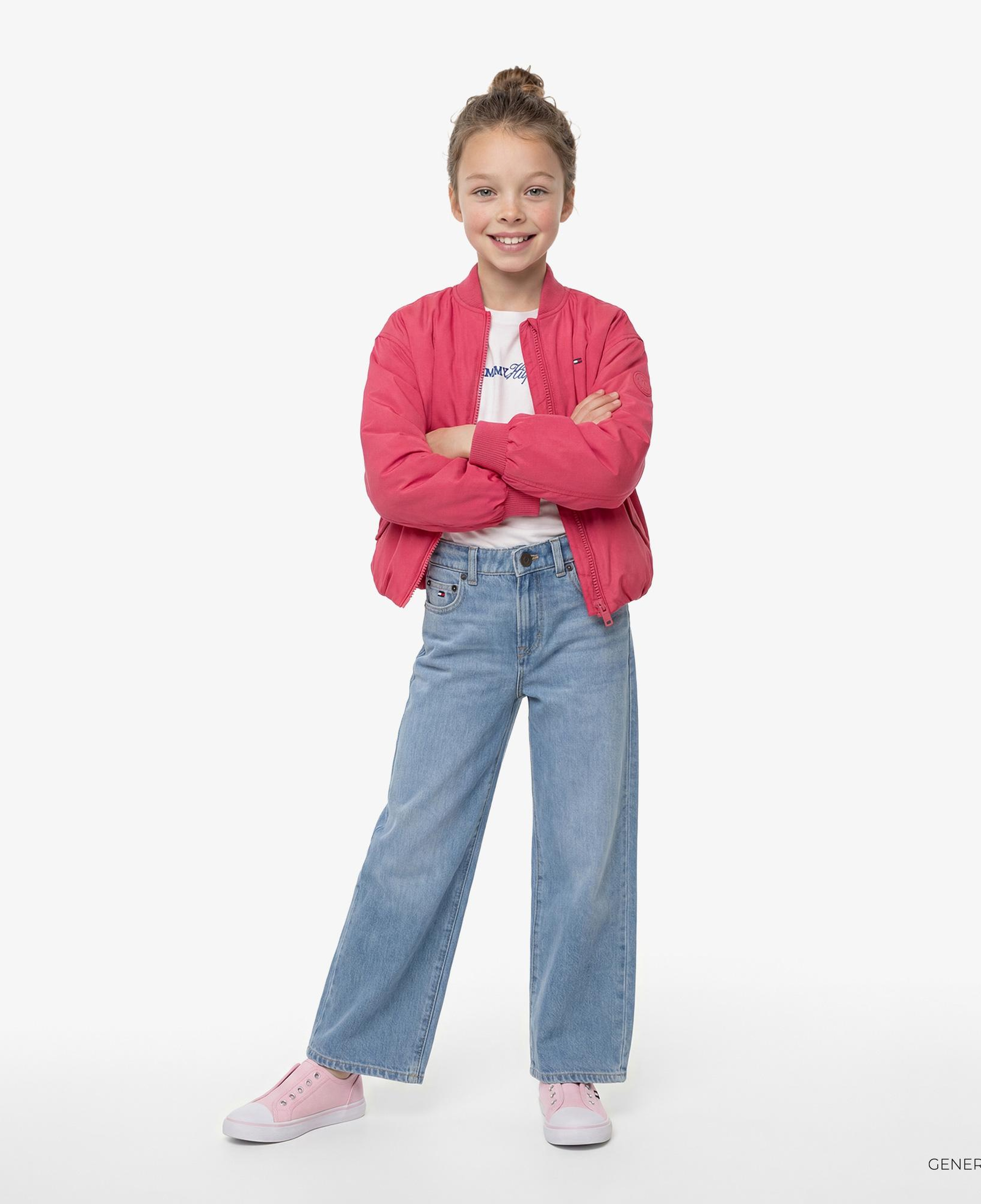 Tommy Hilfiger Essentials Çocuk Pembe Ceket