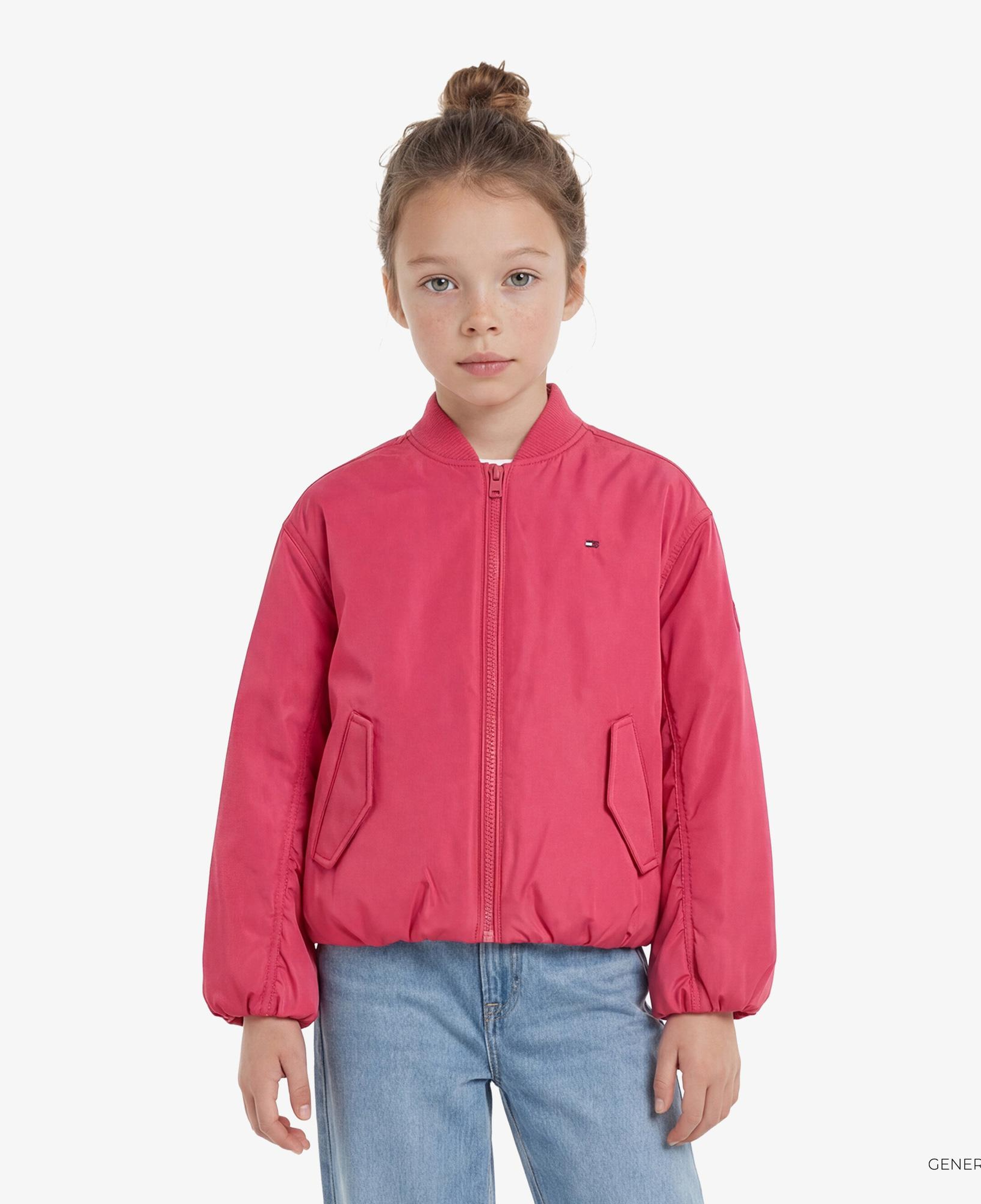 Tommy Hilfiger Essentials Çocuk Pembe Ceket