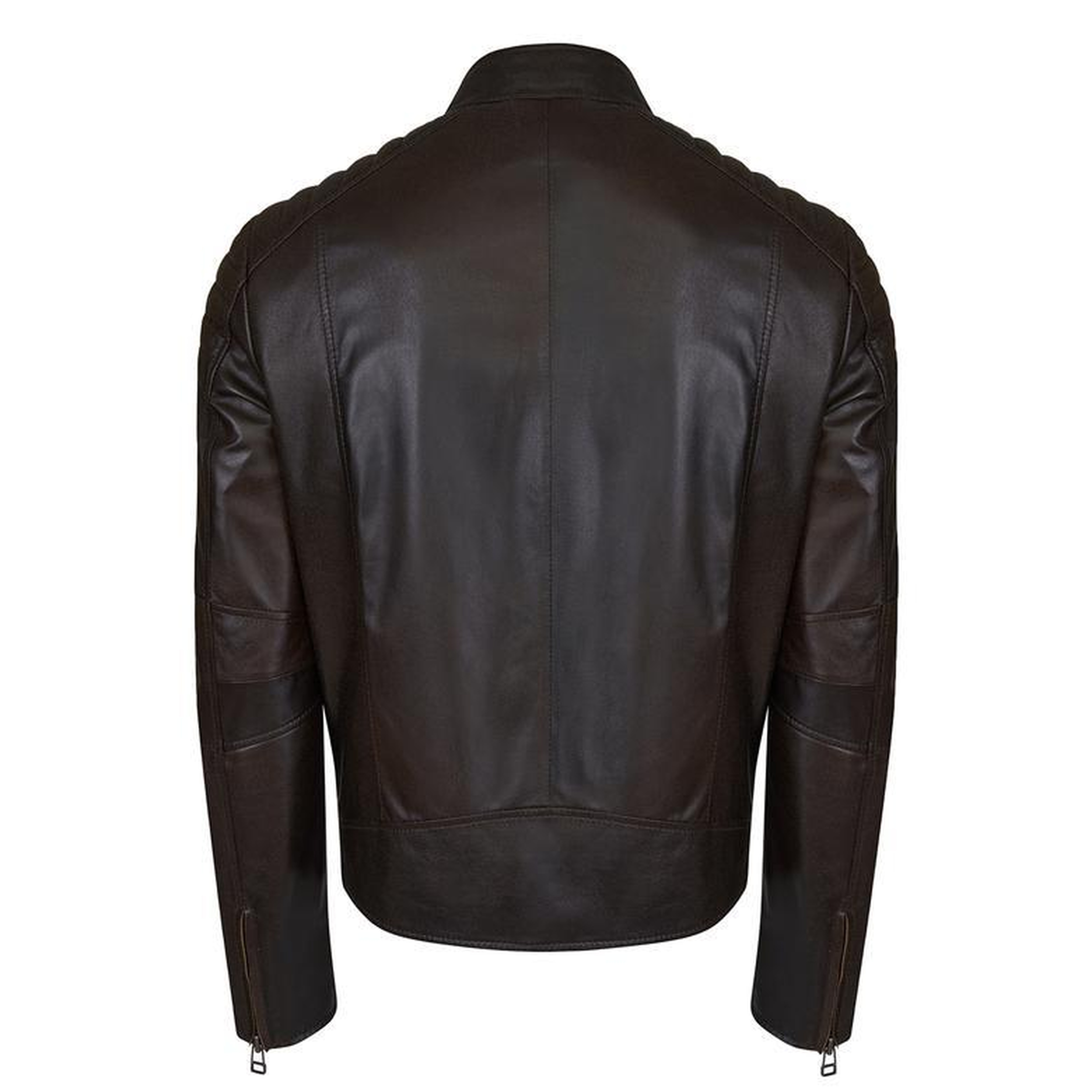 Nancy Vintage Erkek Siyah Deri Mont