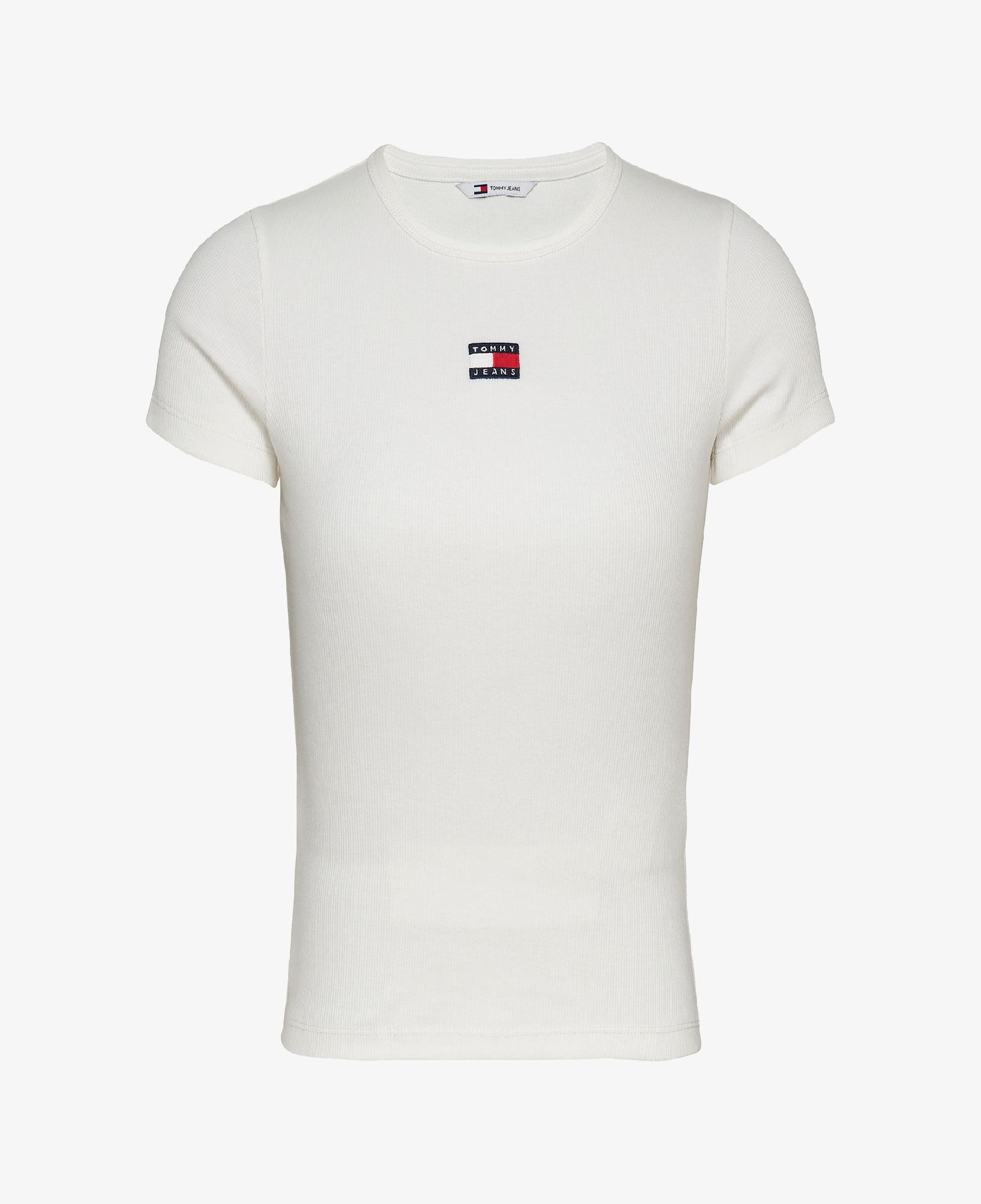 Tommy Hilfiger Badge Kadın Beyaz T-Shirt