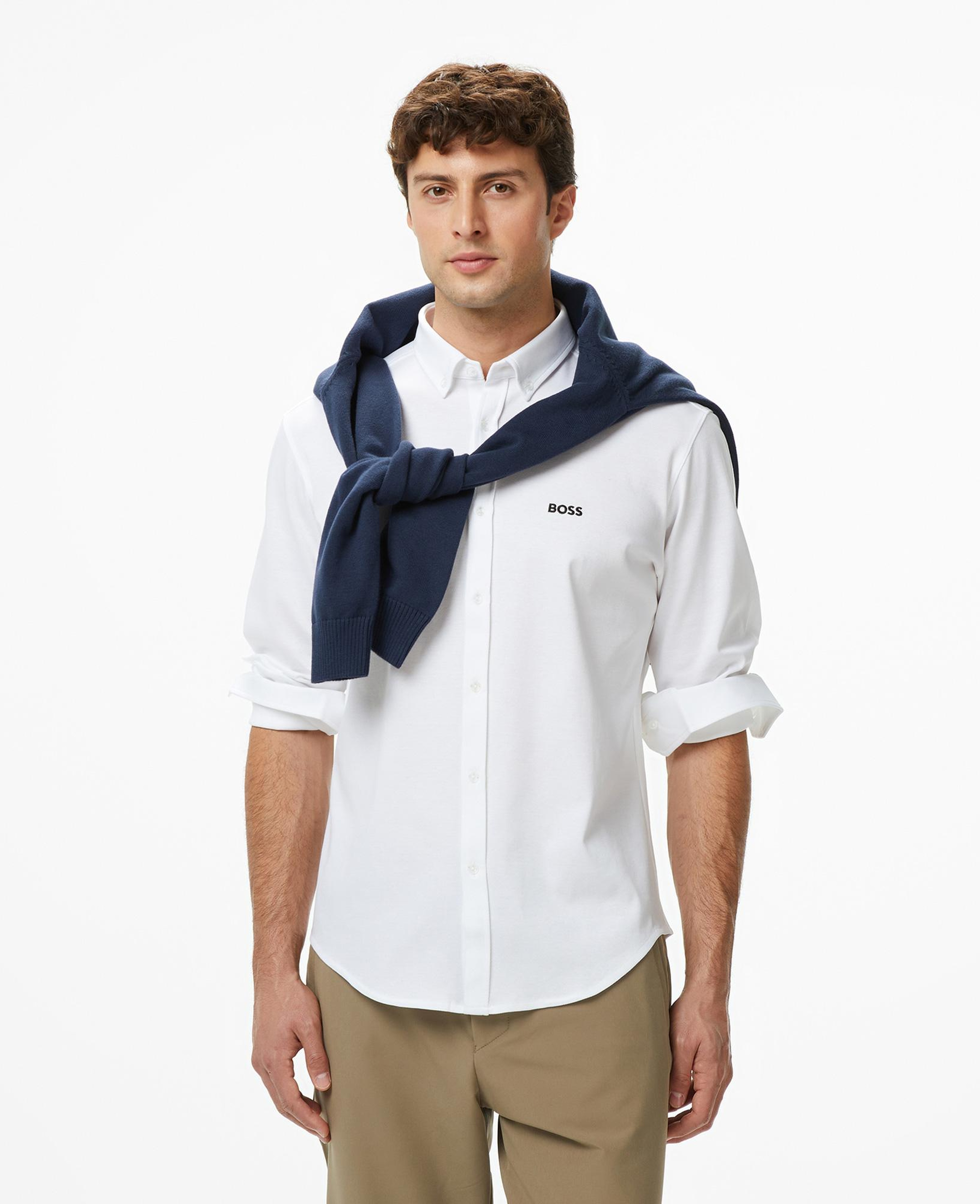 Boss Motion Erkek Beyaz Gömlek