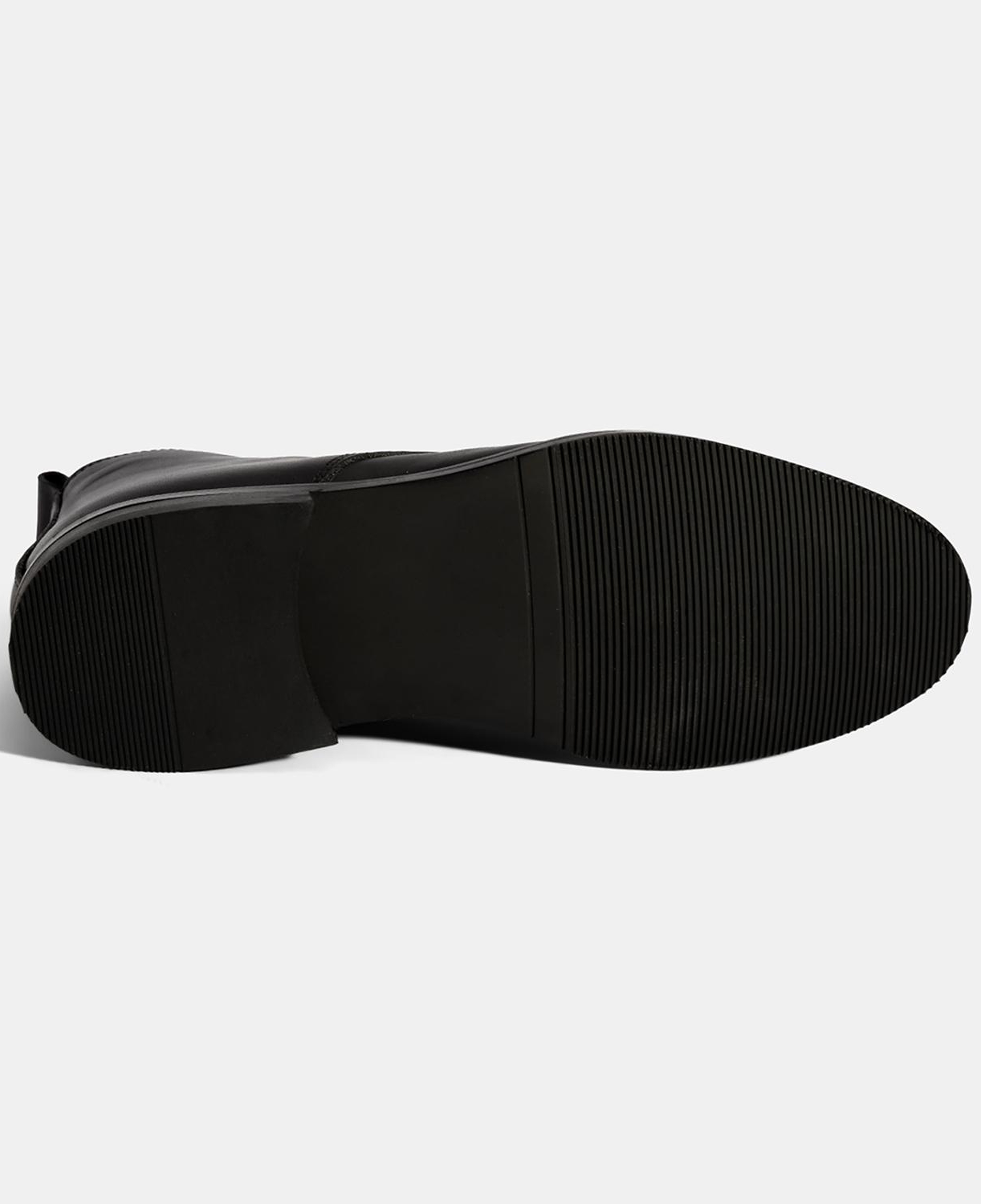 Kadın Siyah Mavi Bağcık Detaylı Deri Bot