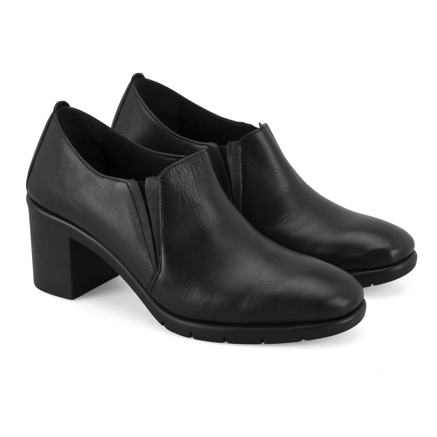 Kadın Siyah DesaComfort Topuklu Deri Günlük Ayakkabı