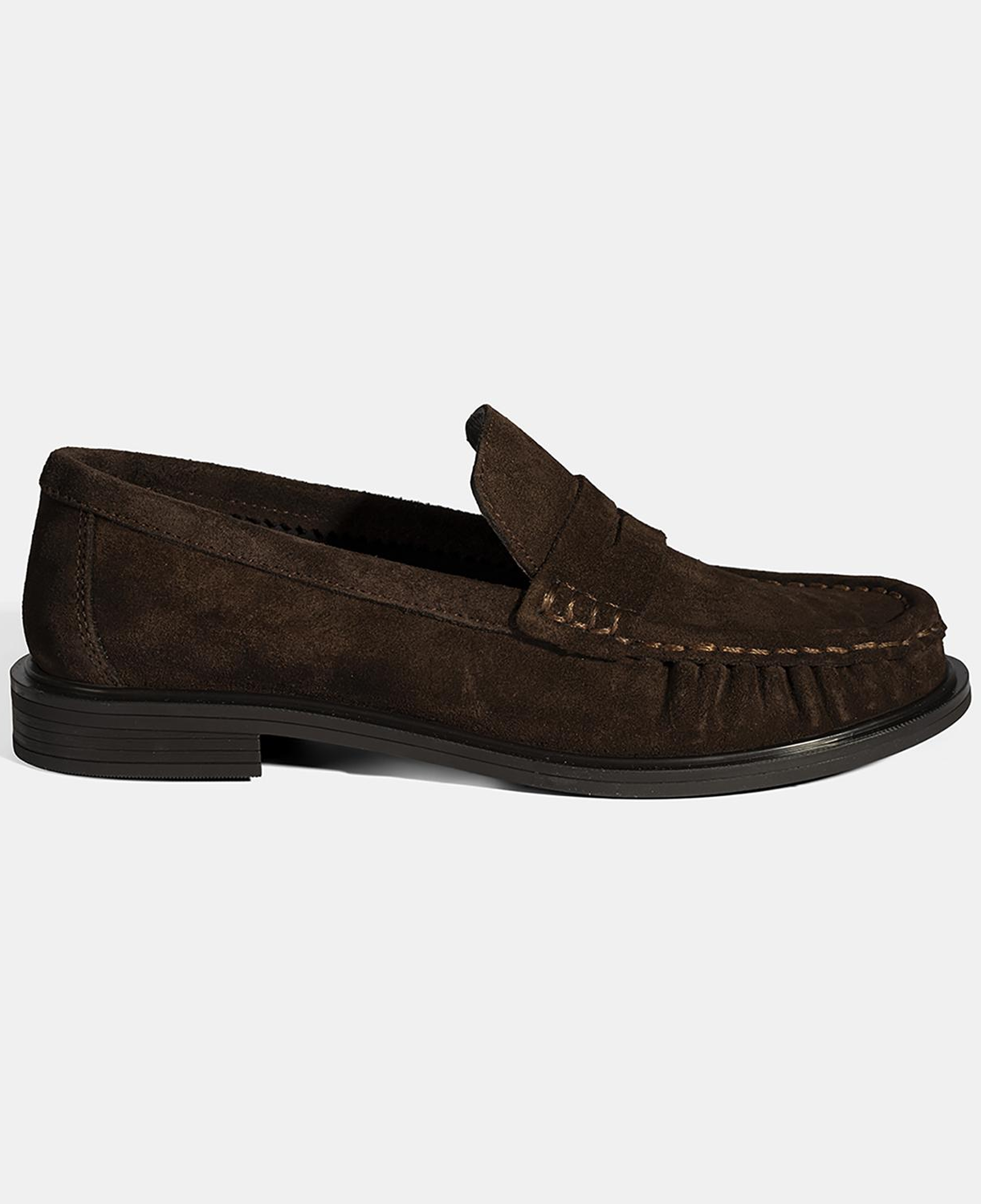 Kadın Kahve Süet Deri Loafer