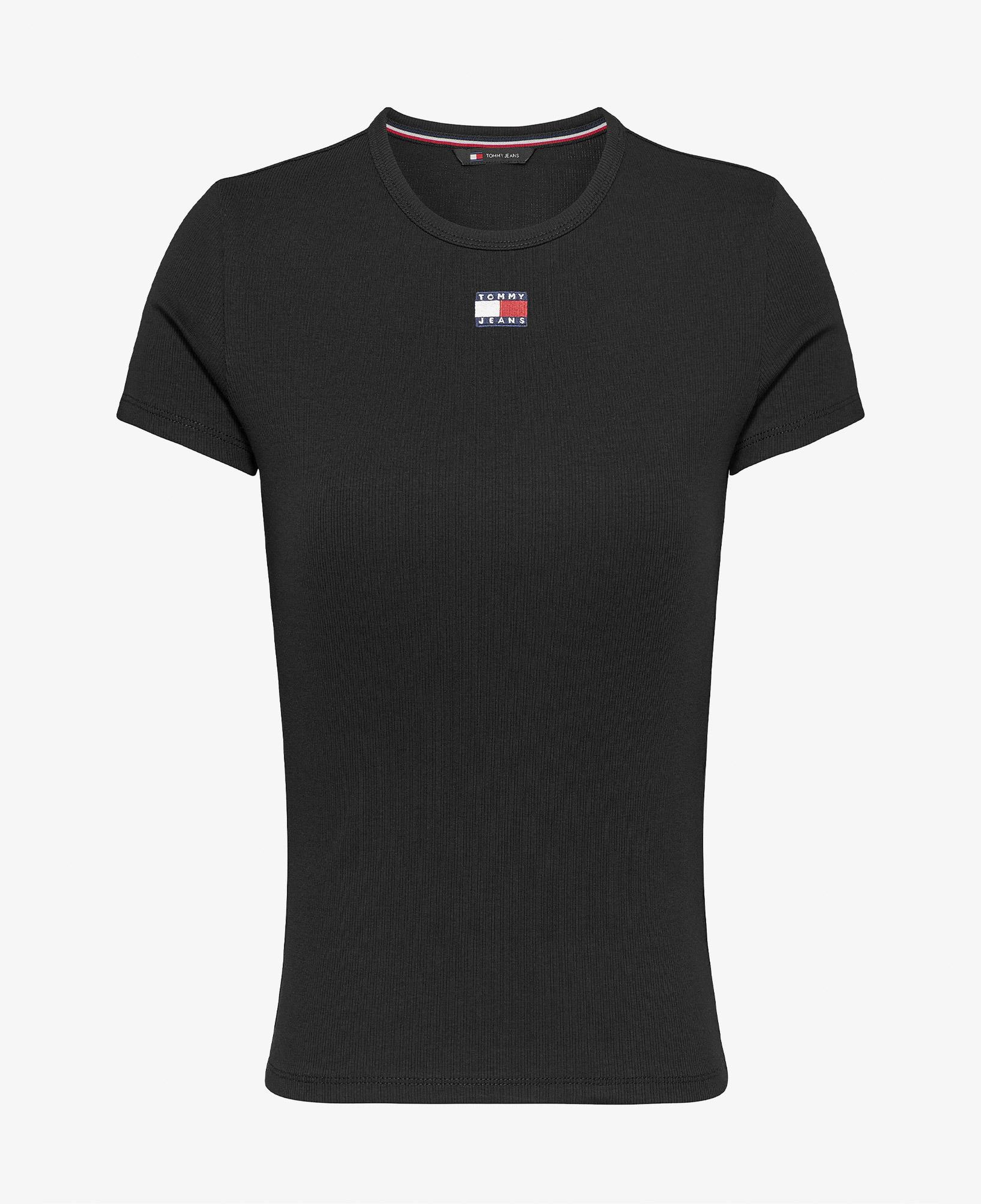 Tommy Hilfiger Badge Kadın Siyah T-Shirt