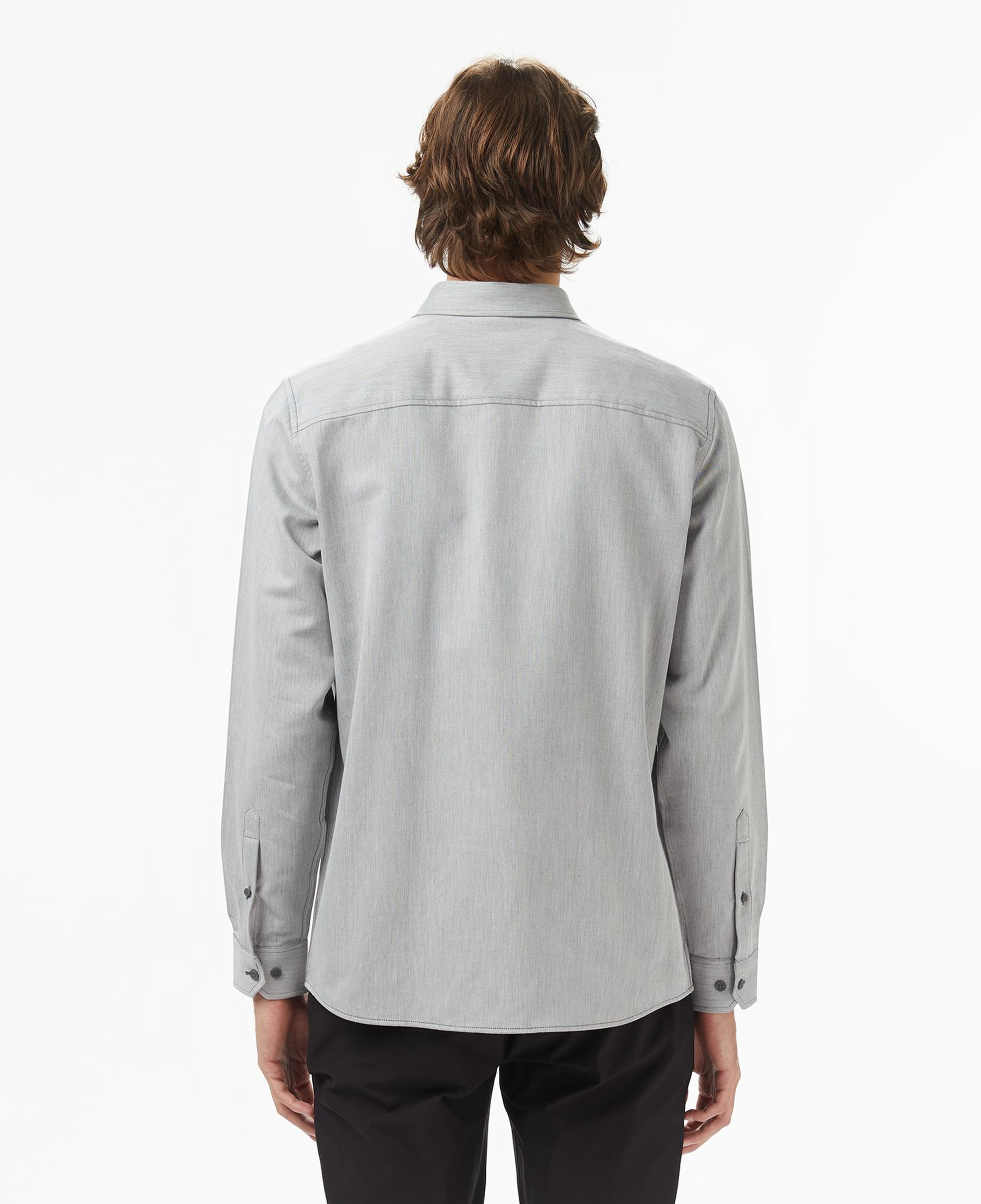 Lacoste Erkek Regular Fit Düğmeli Yaka Gri Gömlek