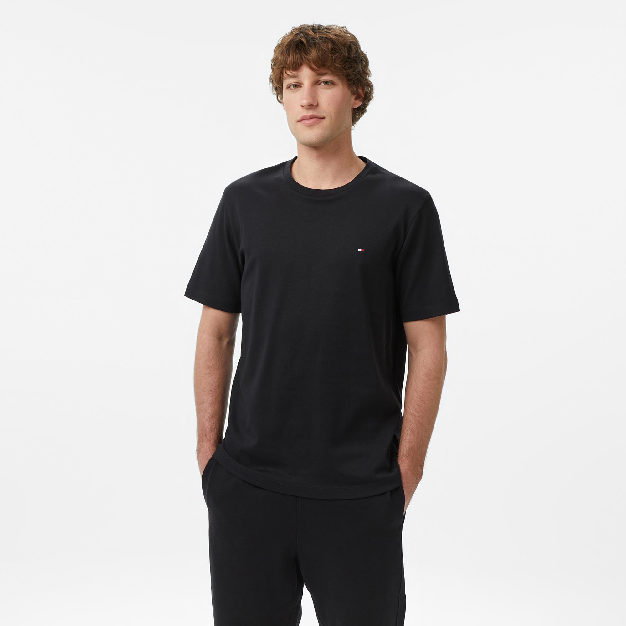 Tommy Hilfiger Elevated Essentials Erkek Siyah T-Shirt
