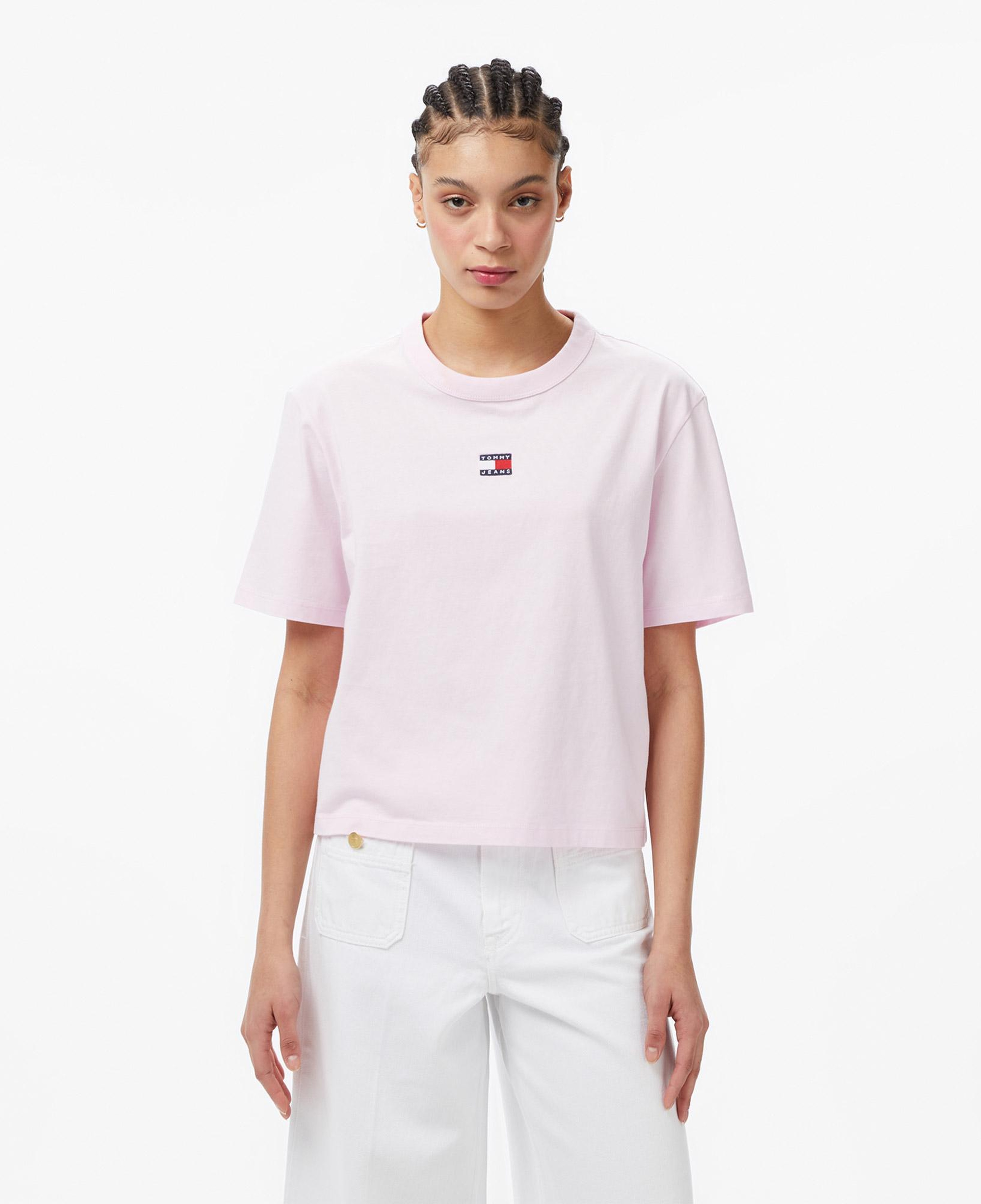 Tommy Hilfiger Badge Kadın Pembe T-Shirt