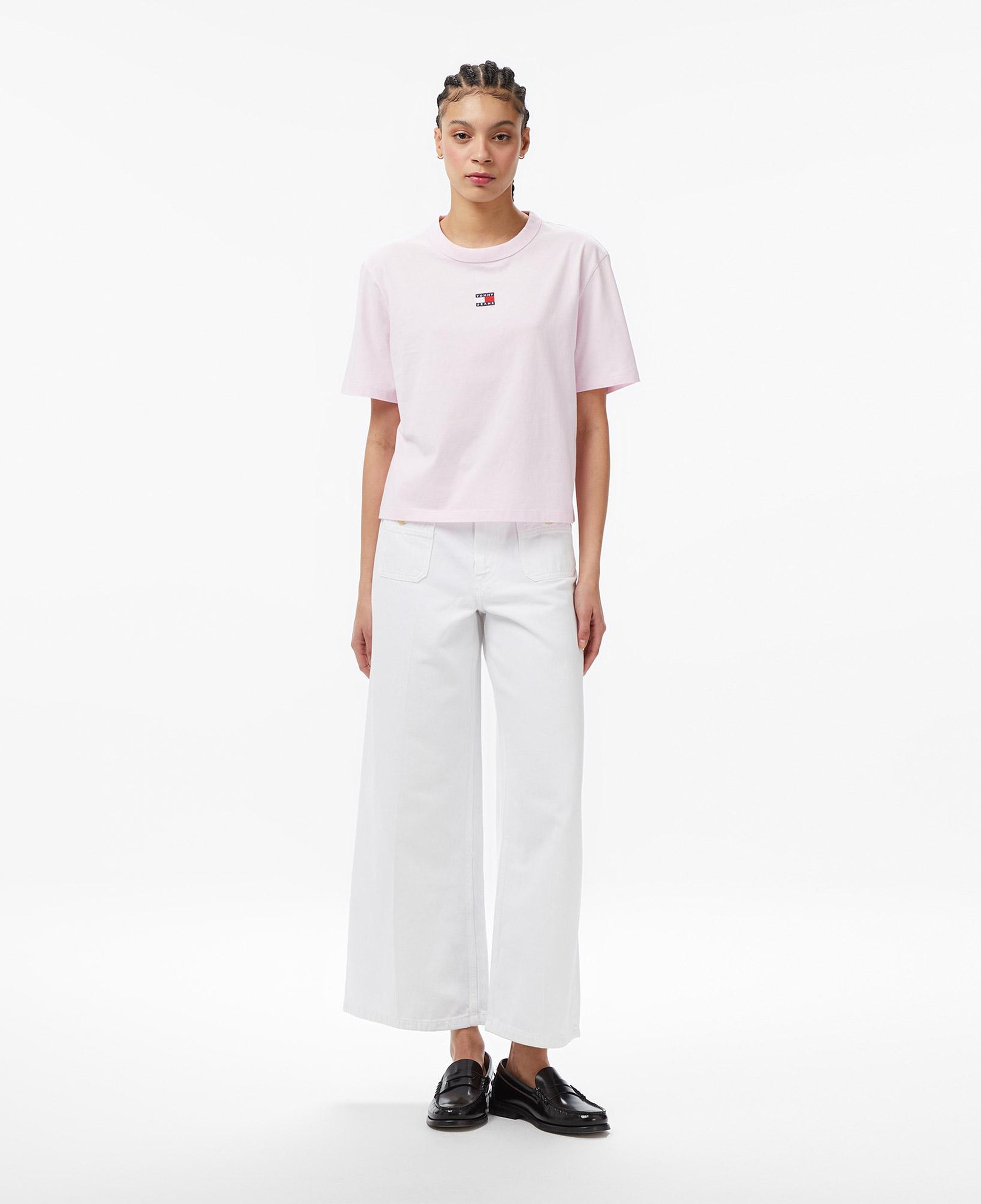 Tommy Hilfiger Badge Kadın Pembe T-Shirt