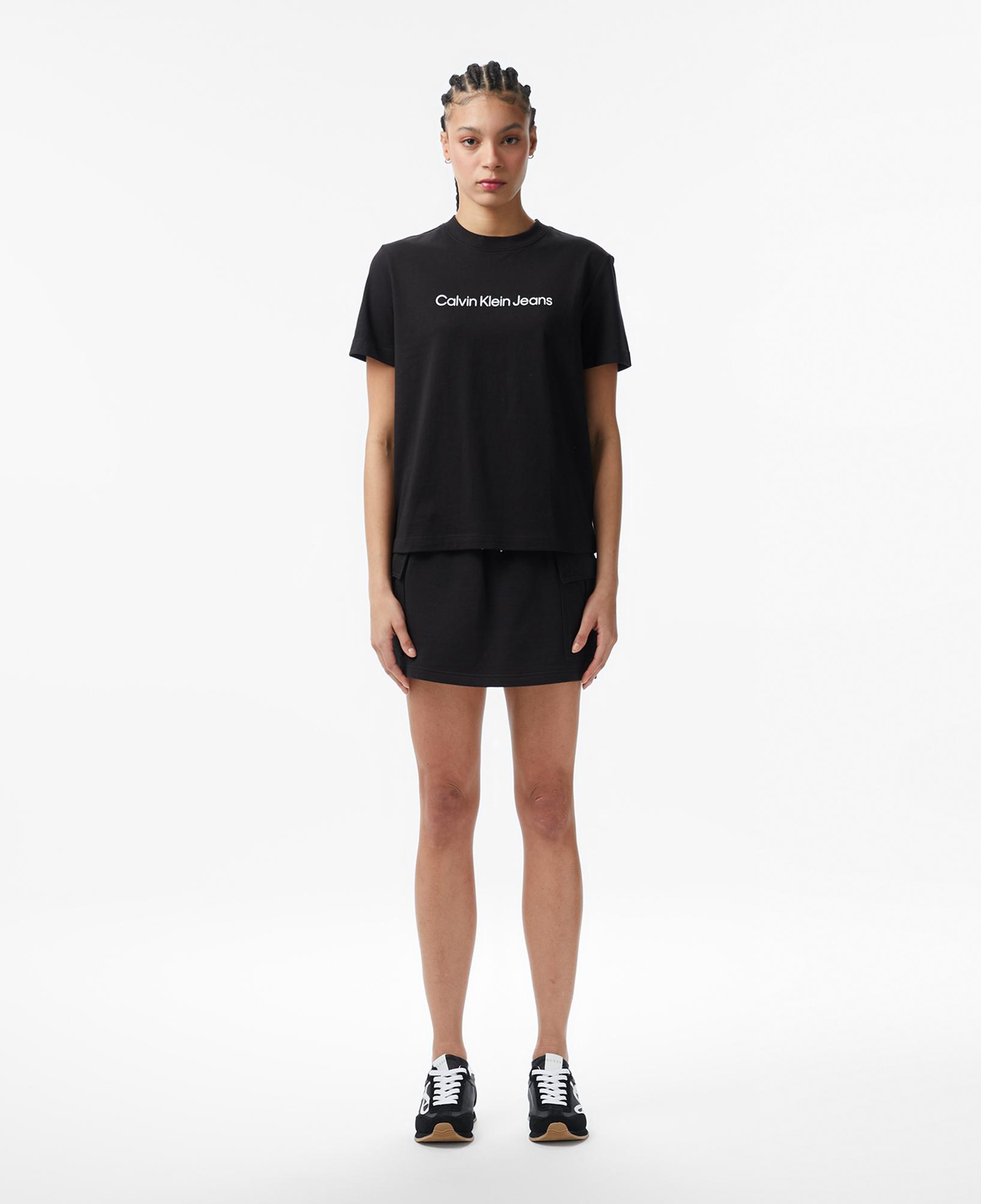 Calvin Klein Logo Classic Kadın Siyah T-Shirt