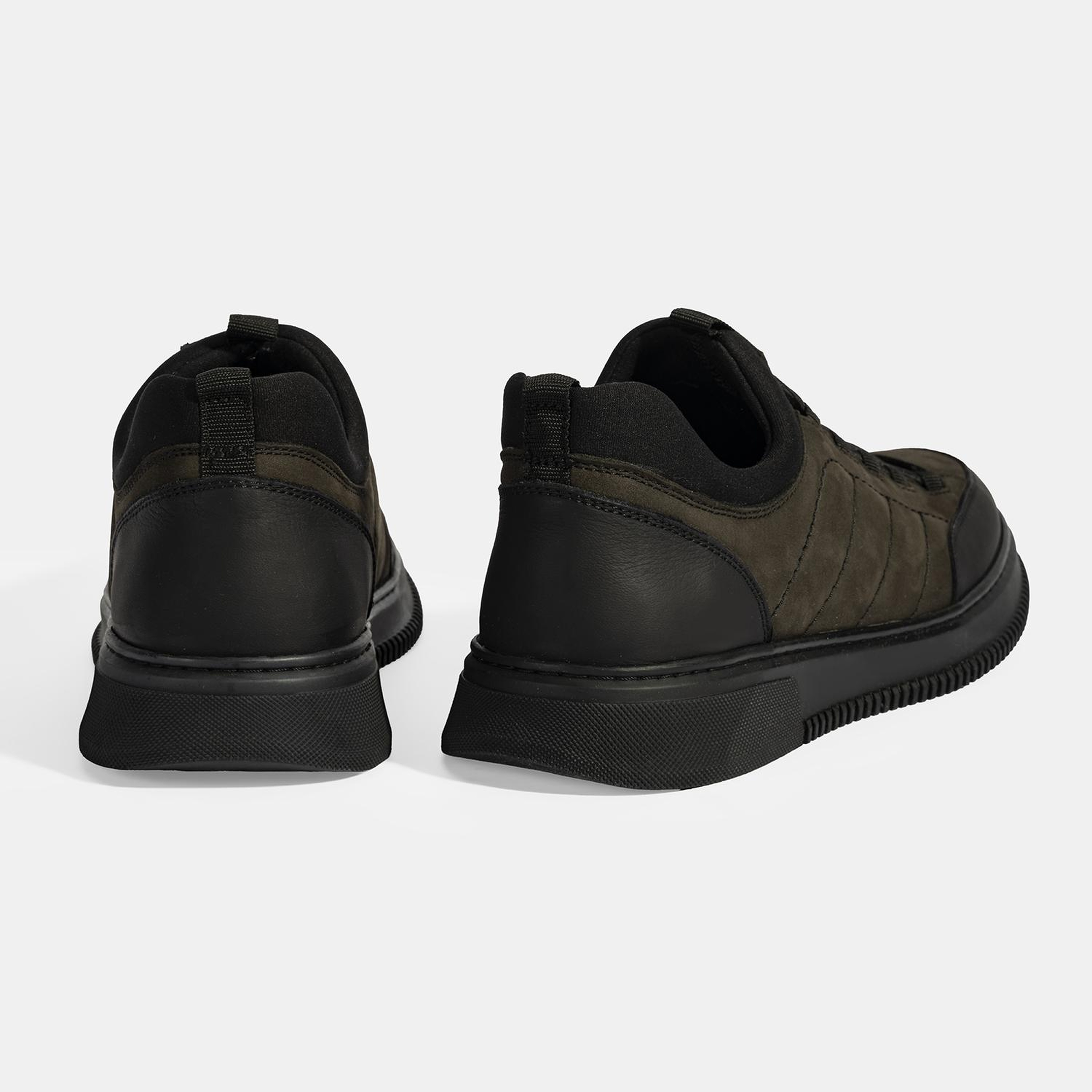 Erkek Siyah DesaComfort Bağcıklı Nubuk Deri Günlük Ayakkabı